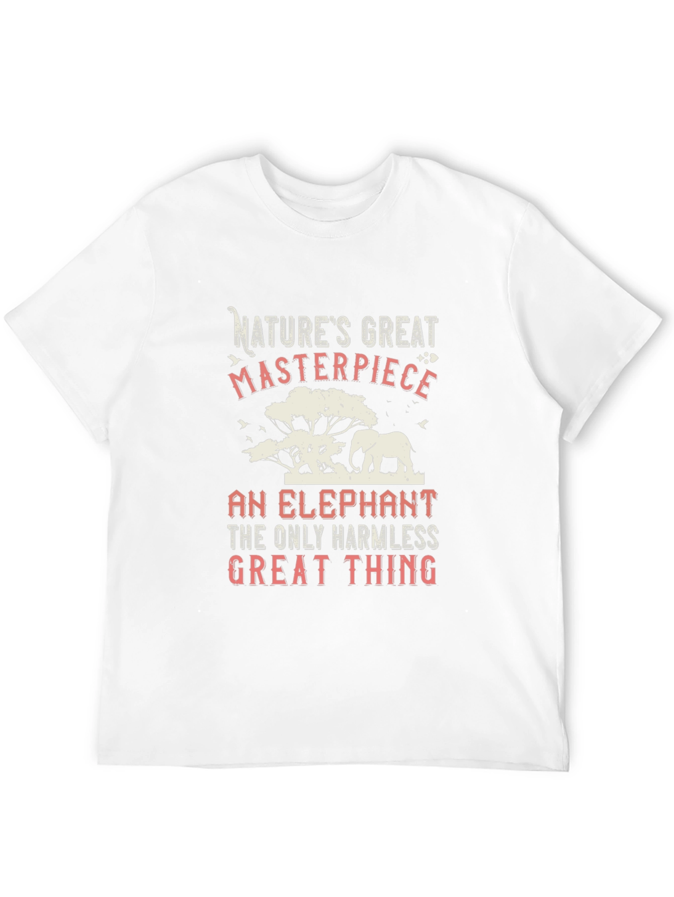 Black Nature's Masterpiece Elephant Graphic T-Shirt view 12