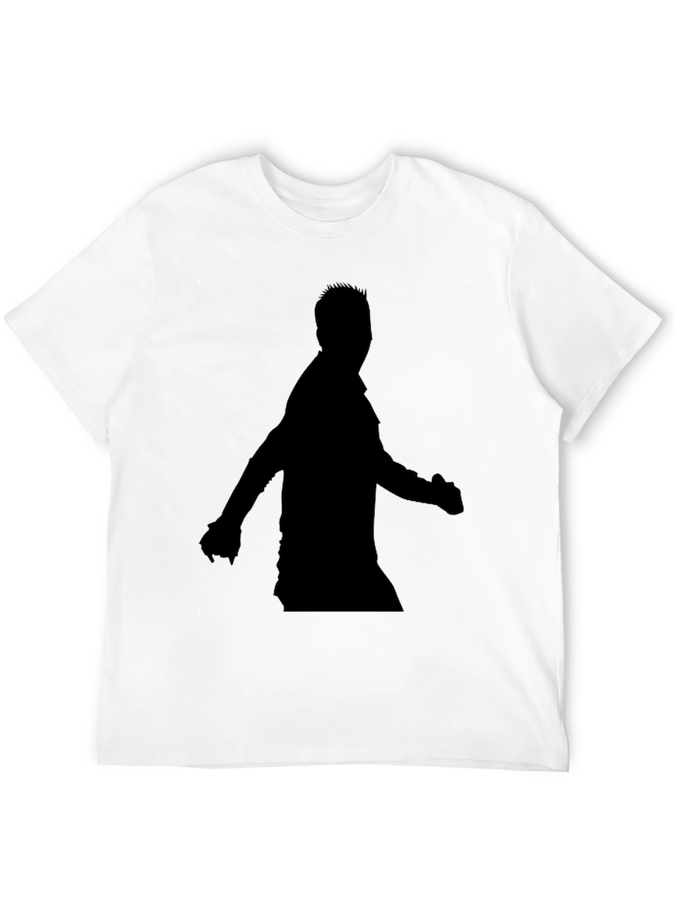 Black Men's Black Silhouette Graphic Tee view 12