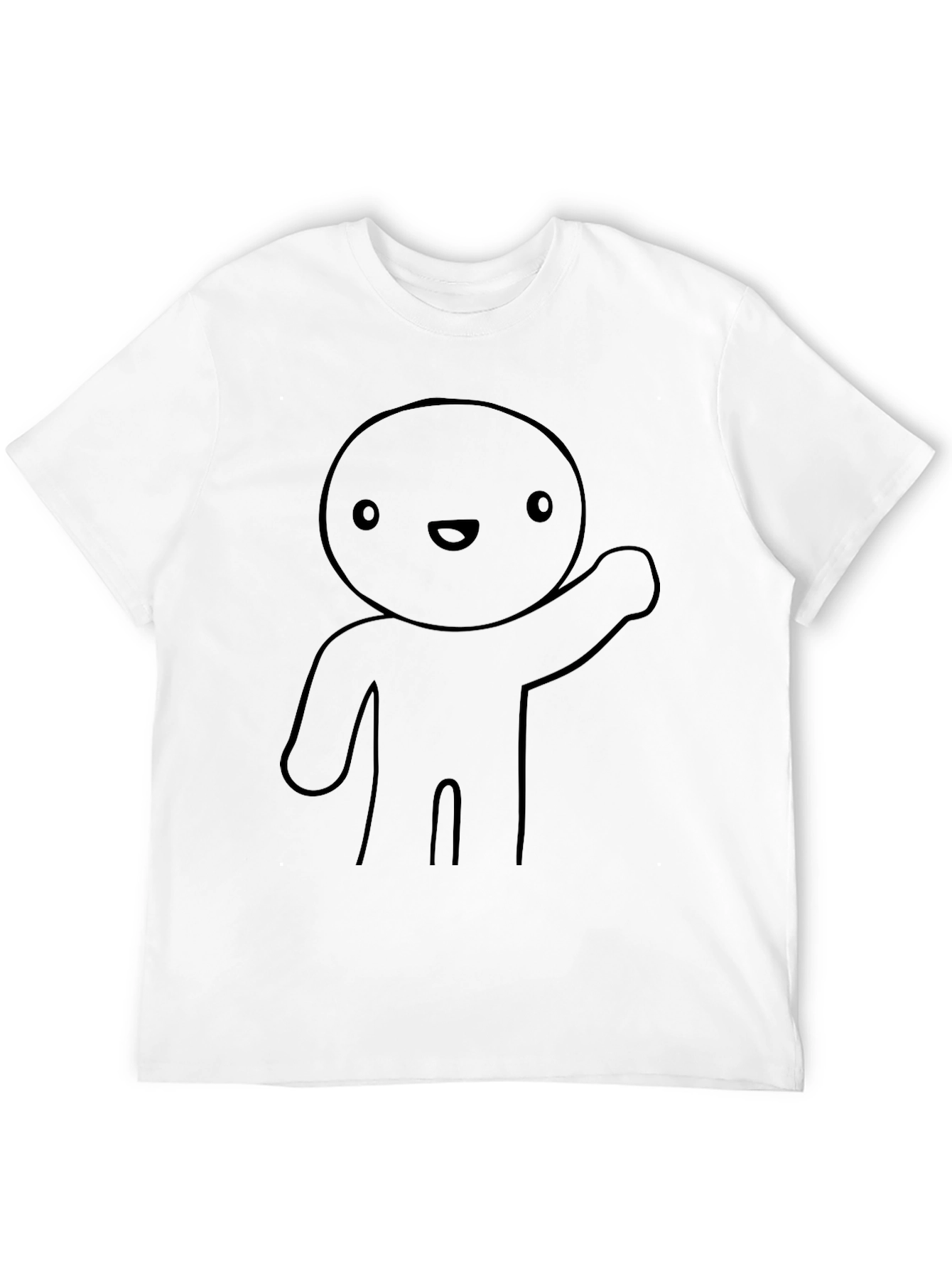 Black Cartoon Character Graphic Tee - Black view 12