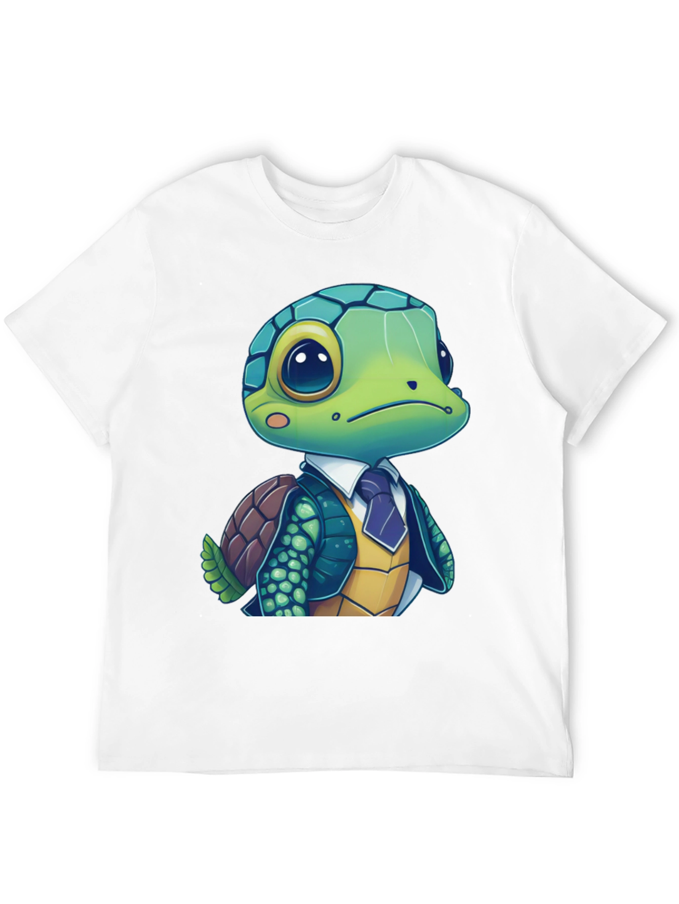 Black Turtle in Suit Graphic Tee - Premium Cotton Blend view 12
