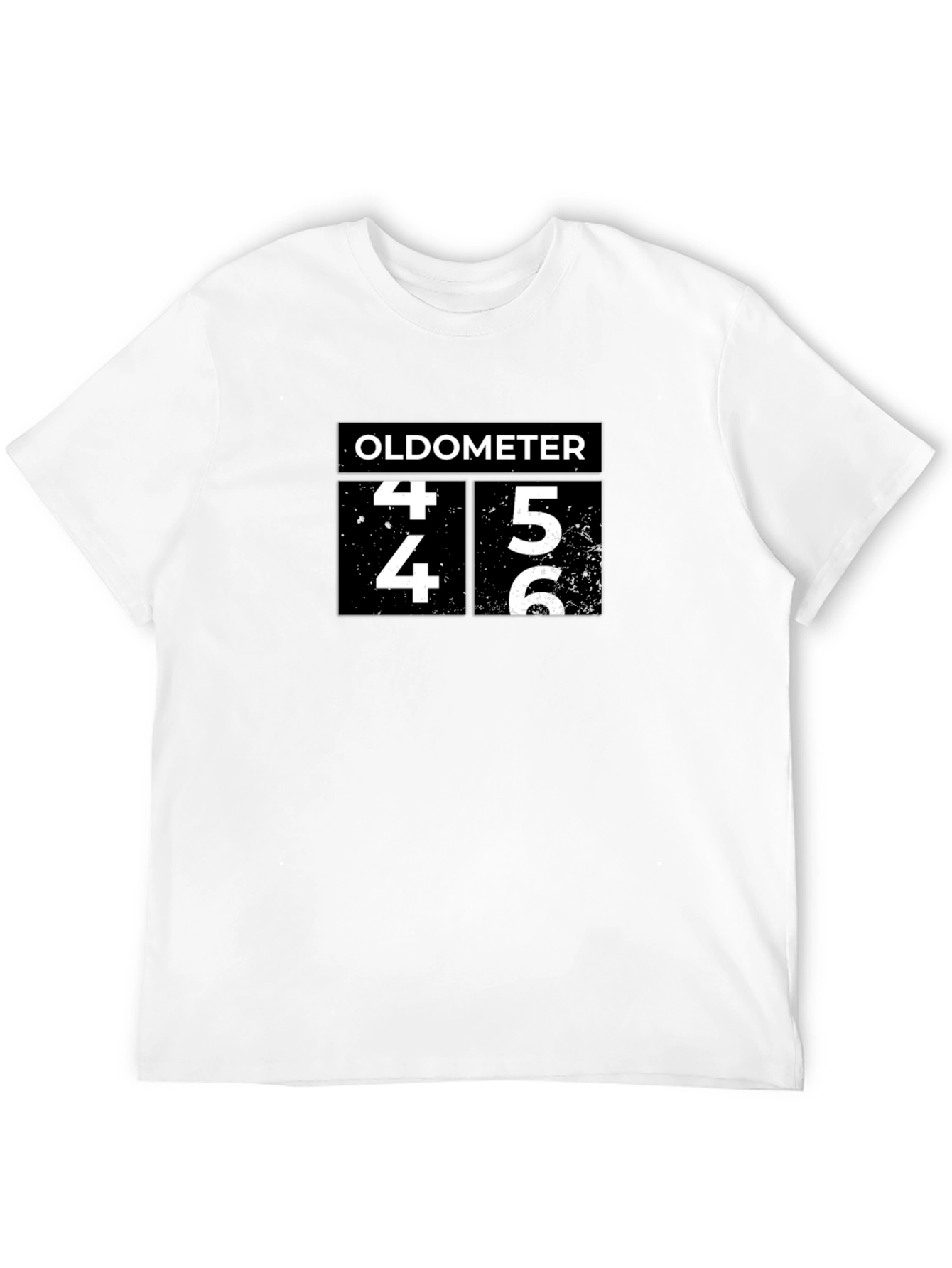 Black Oldometer Funny Birthday T-Shirt - Turning 45! view 12