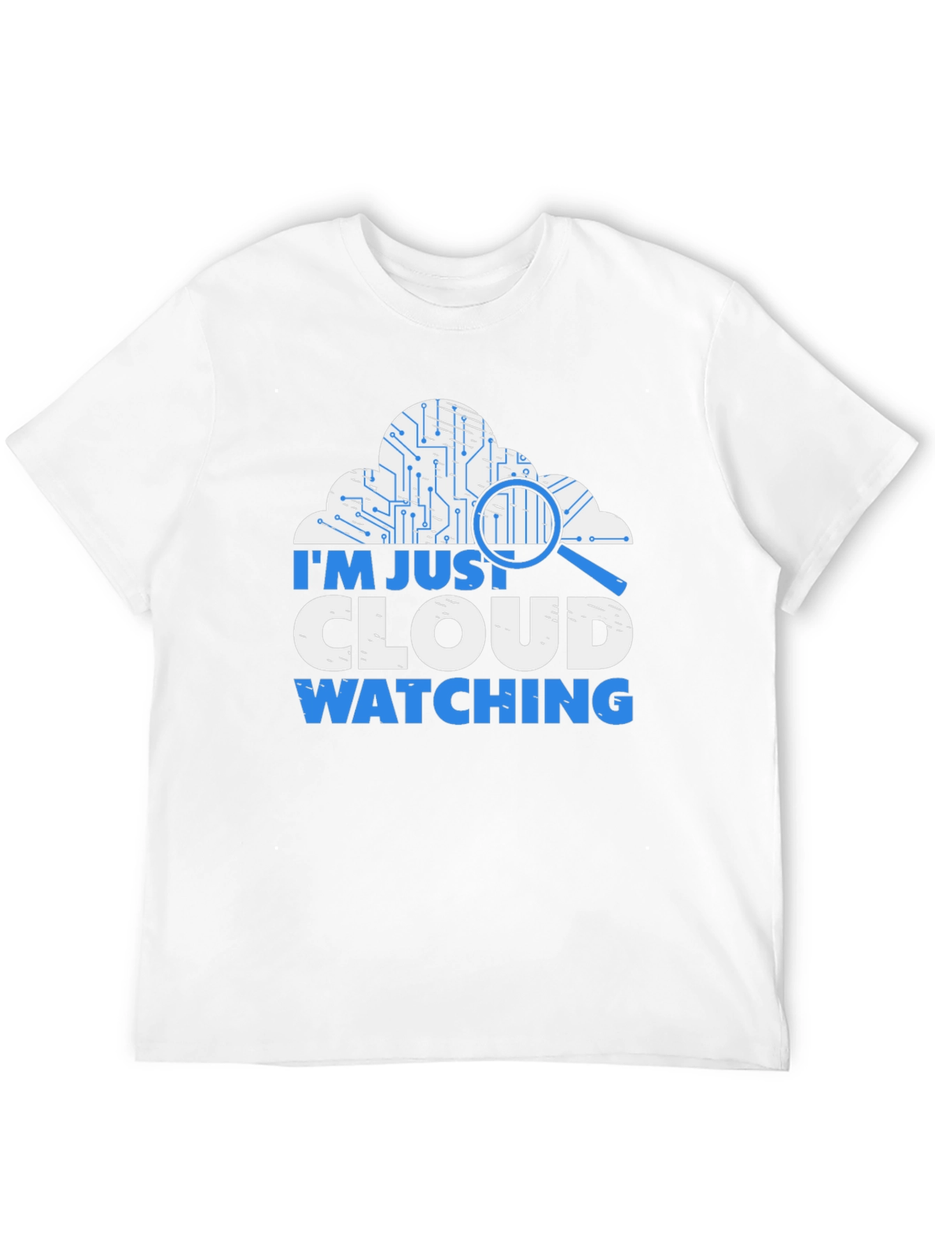 Black Cloud Watching T-Shirt - Tech Humor Tee view 12
