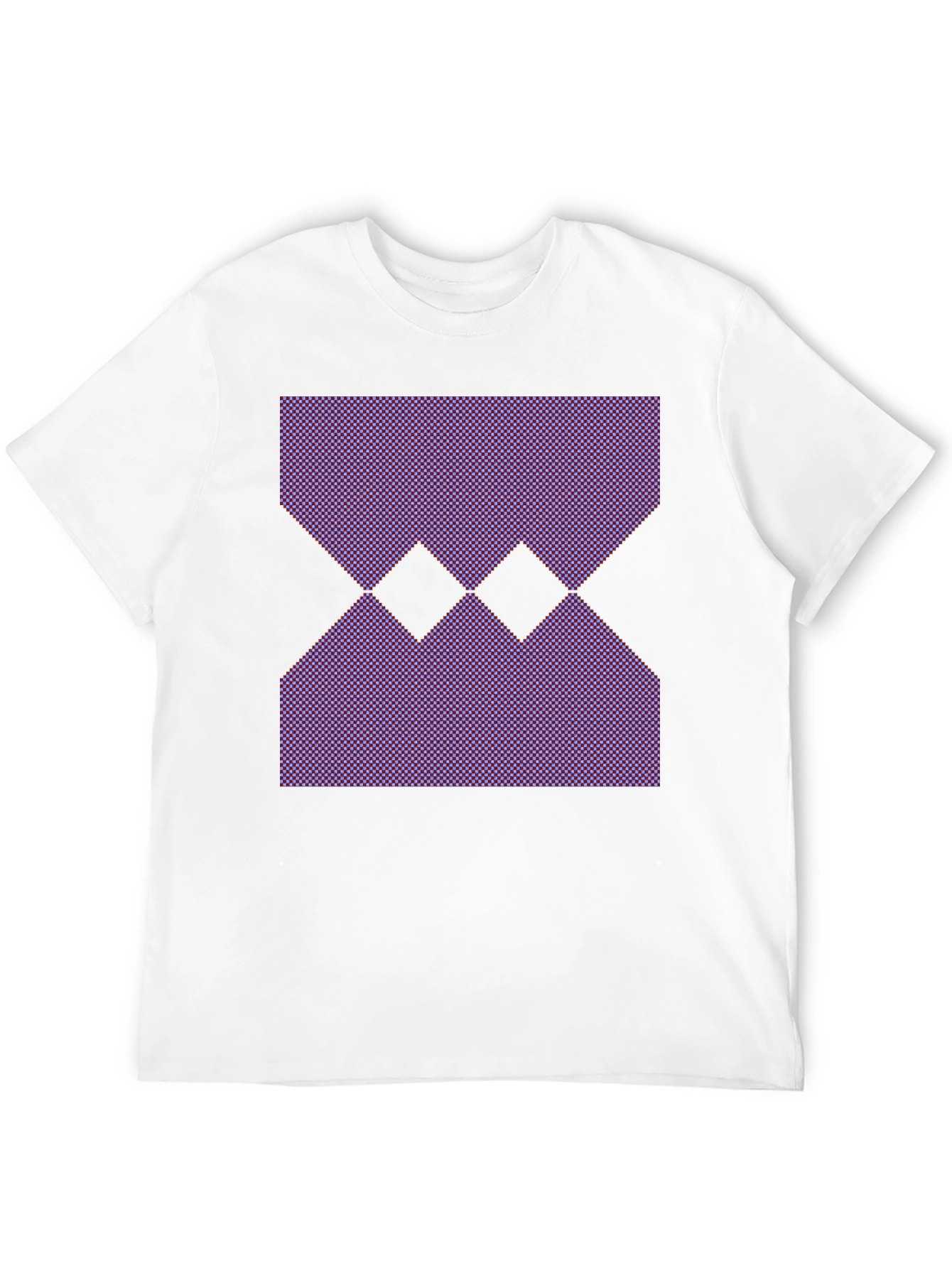 Black Geometric Pattern Black T-Shirt view 12