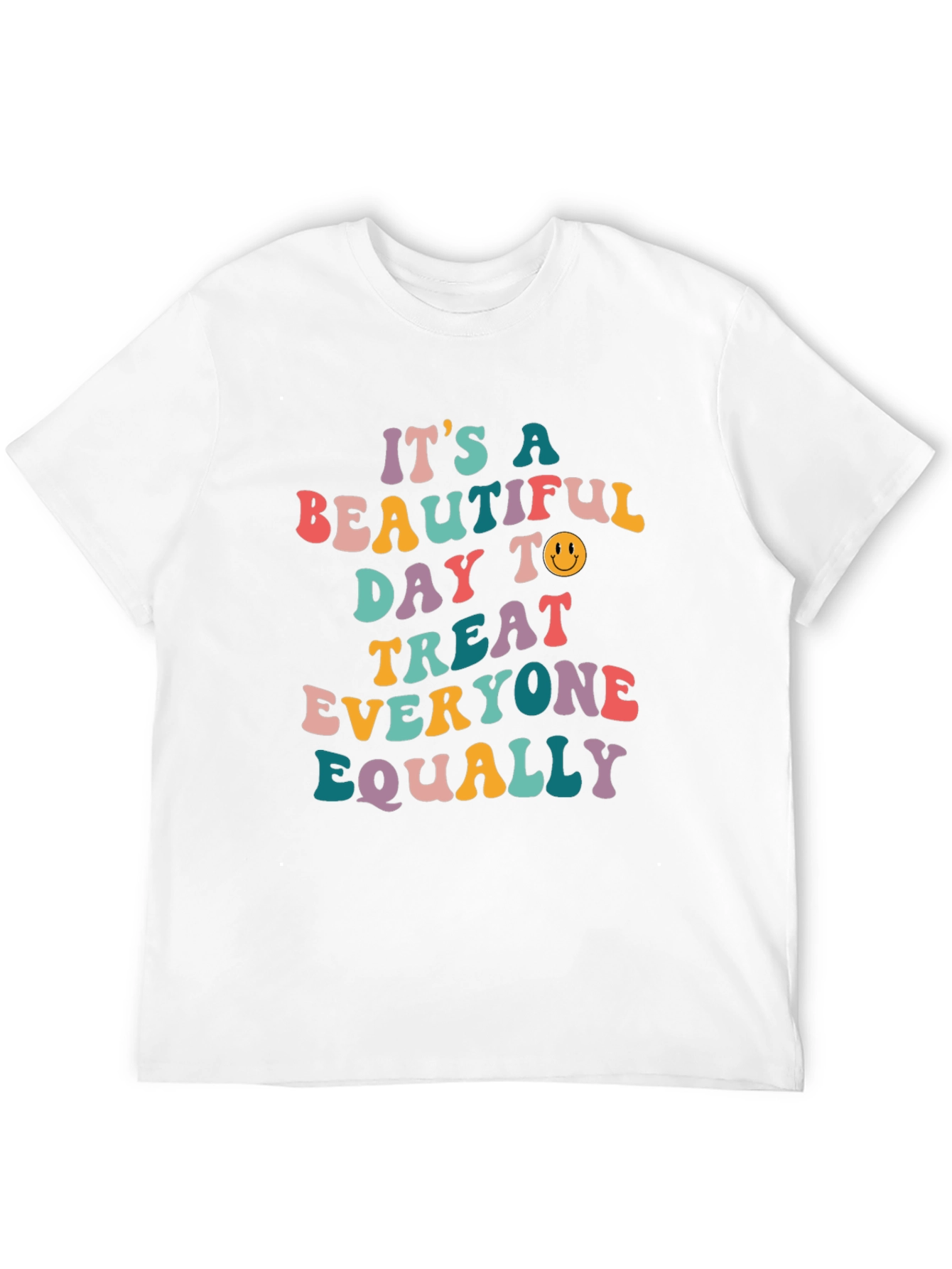 Black Treat Everyone Equally Graphic Tee view 12