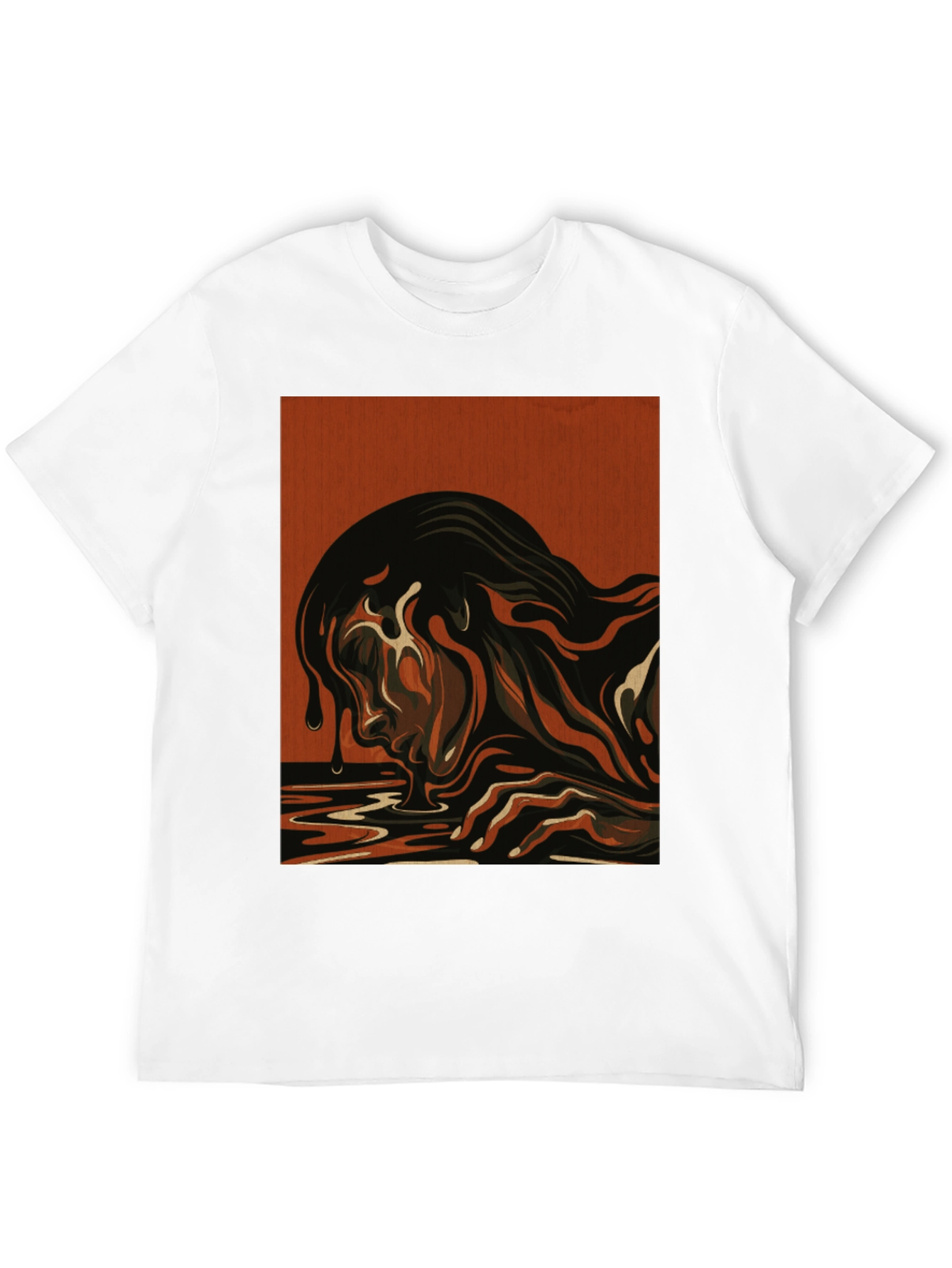 Black Artistic Drip Graphic Tee - Unique Design view 12