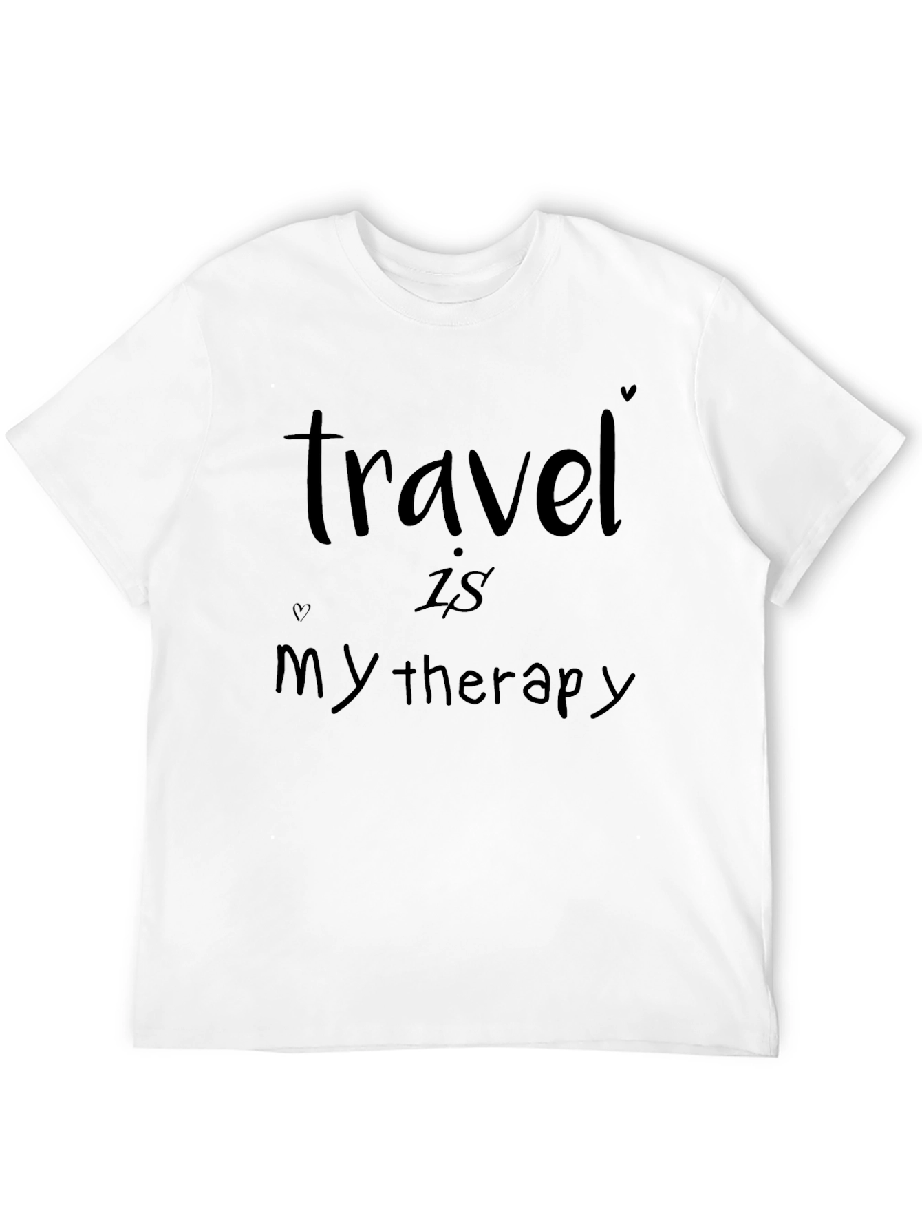 Black Travel is my therapy t-shirt view 12