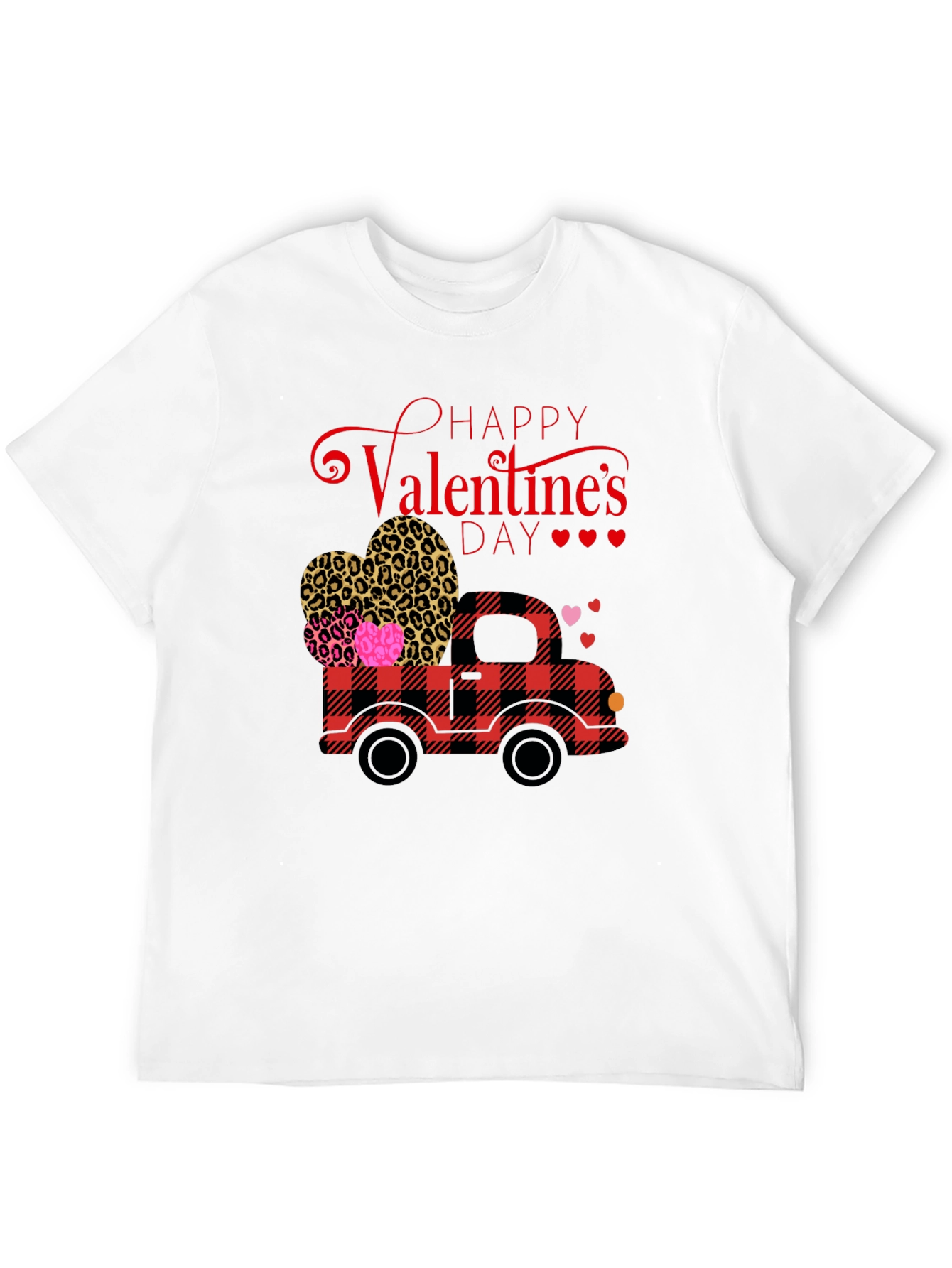 Black Valentine's Day Truck Graphic Tee view 12