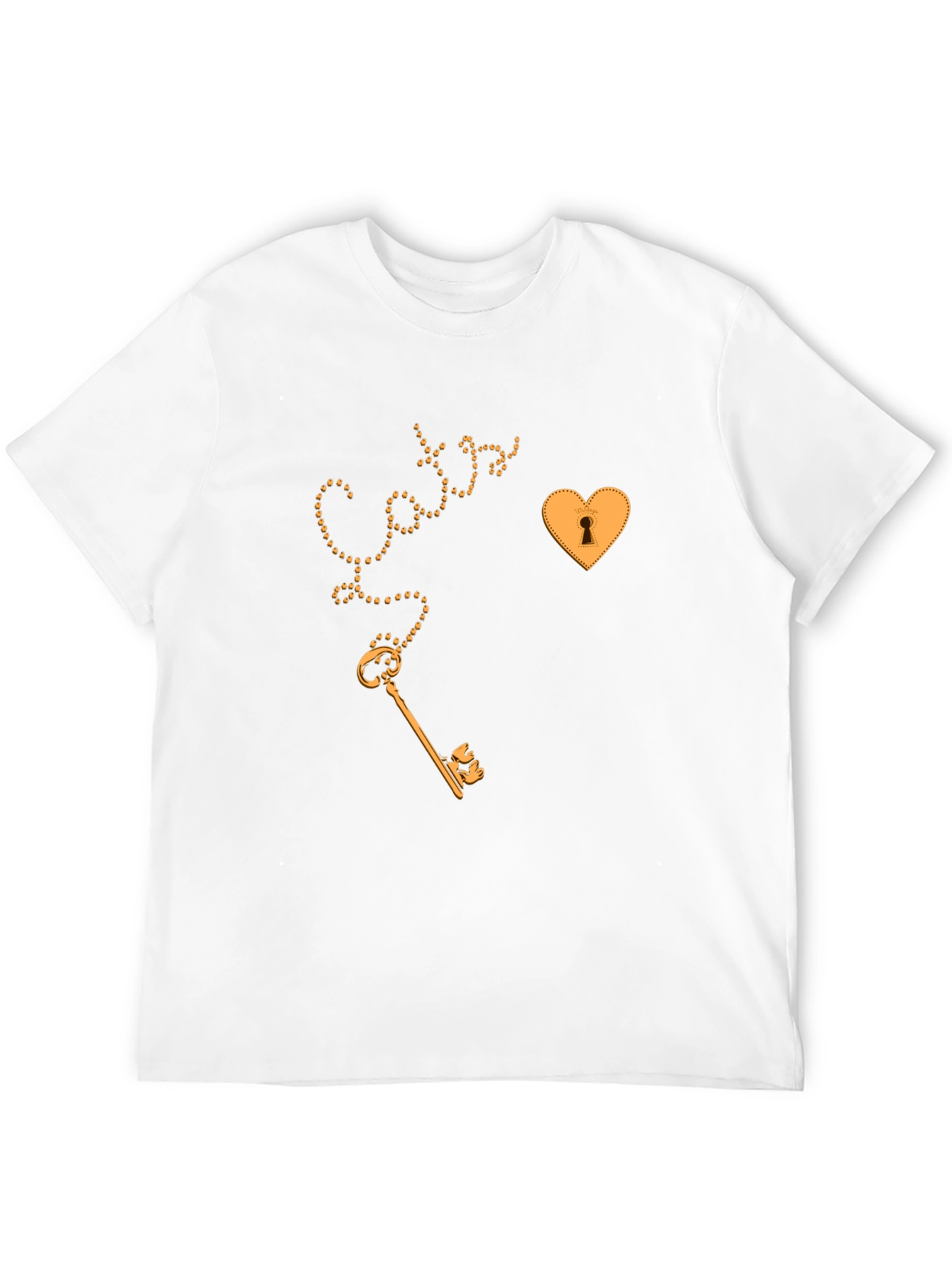 Black Key to My Heart Black Graphic Tee view 12