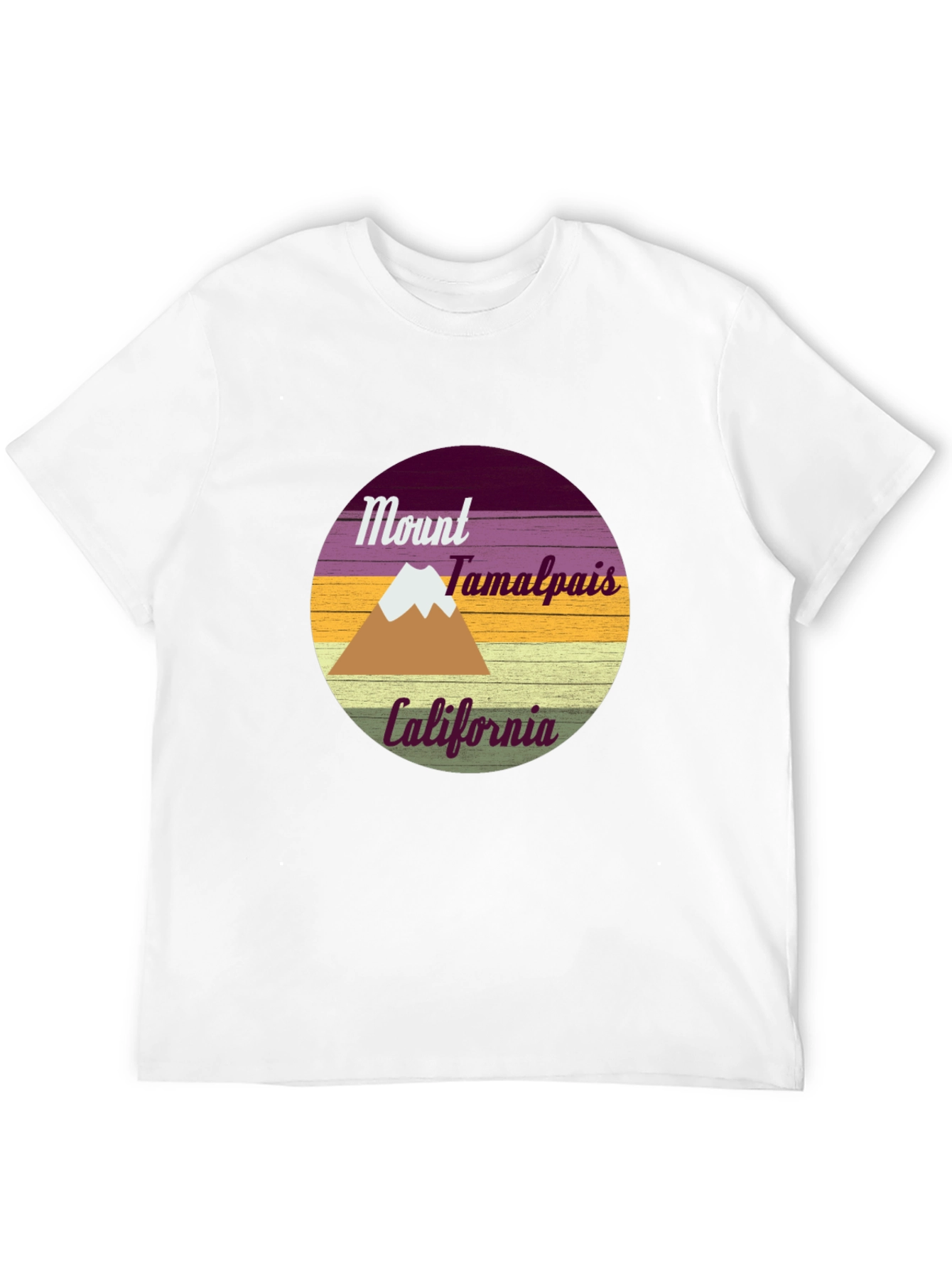Black Mount Tamalpais California Graphic T-Shirt view 12
