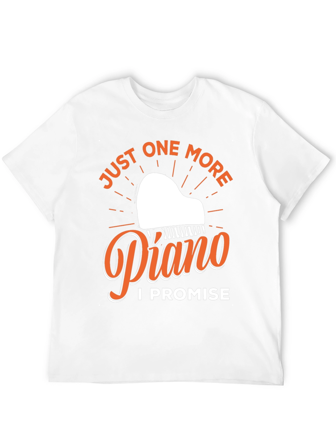 Black Just One More Piano T-Shirt - Musician Gift view 12