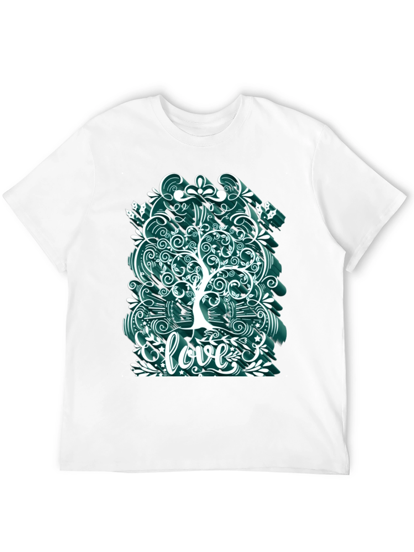 Black Love Tree Graphic Tee - Unique Artistic Design view 12