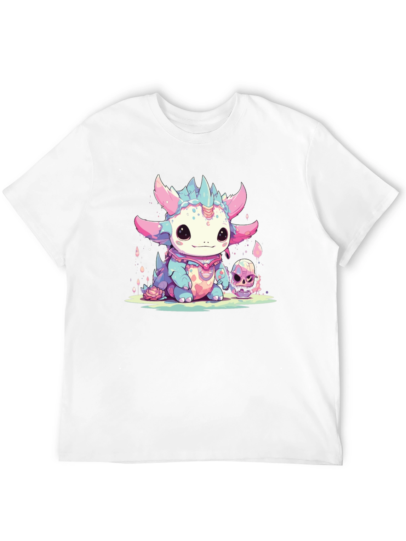 Black Kawaii Dragon Tee - Spooky Cute Style view 12