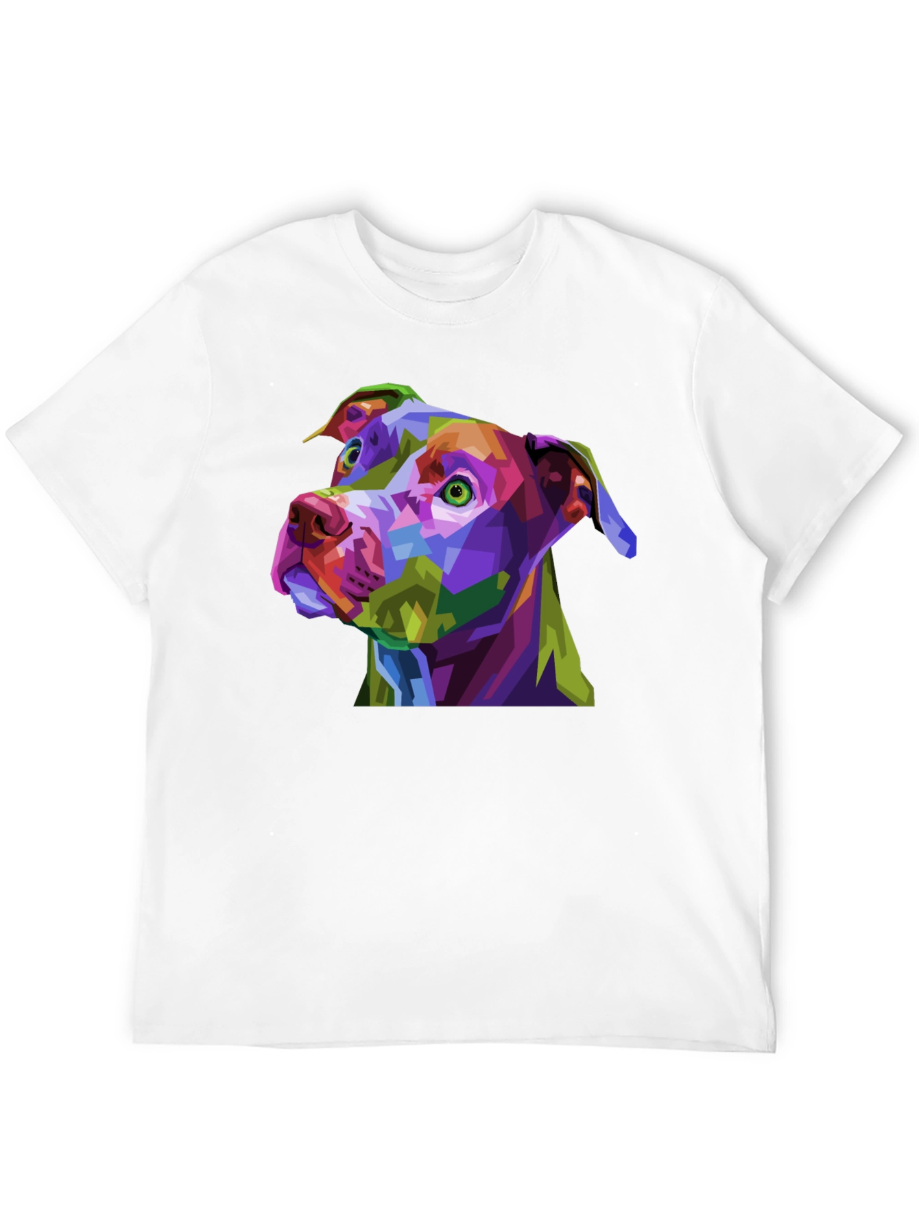 Black Abstract Dog Graphic Black T-Shirt view 12