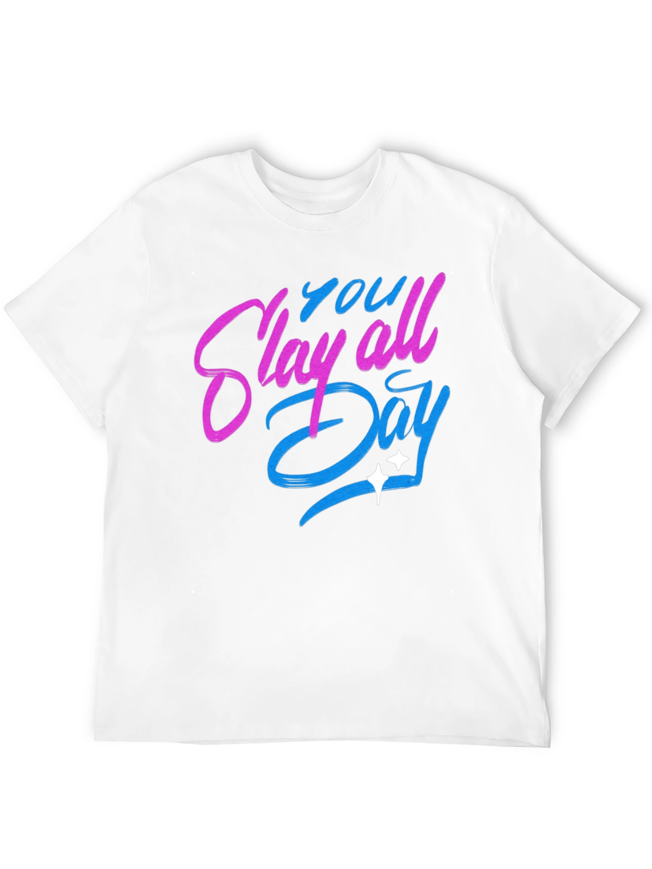 Black Slay All Day Graphic T-Shirt - Trendy Casual Tee view 12