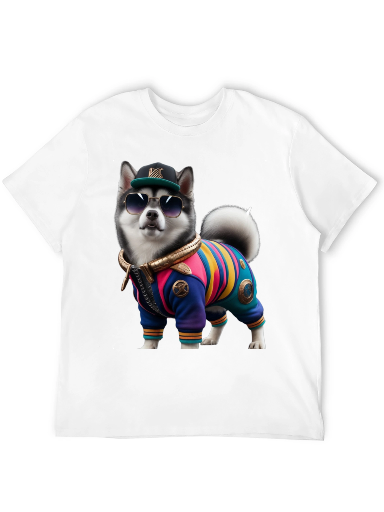 Black Dog in Outfit Graphic Tee view 12