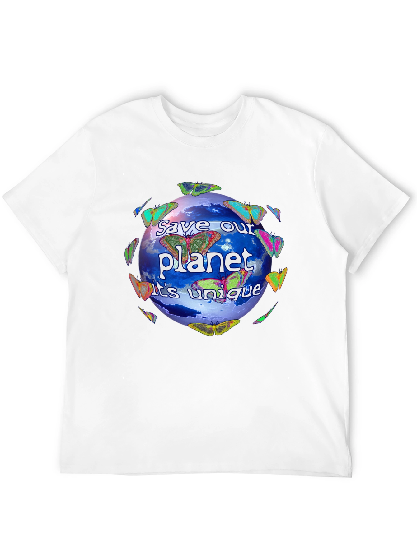 Black Save Our Planet Graphic T-Shirt - Unique Design! view 12