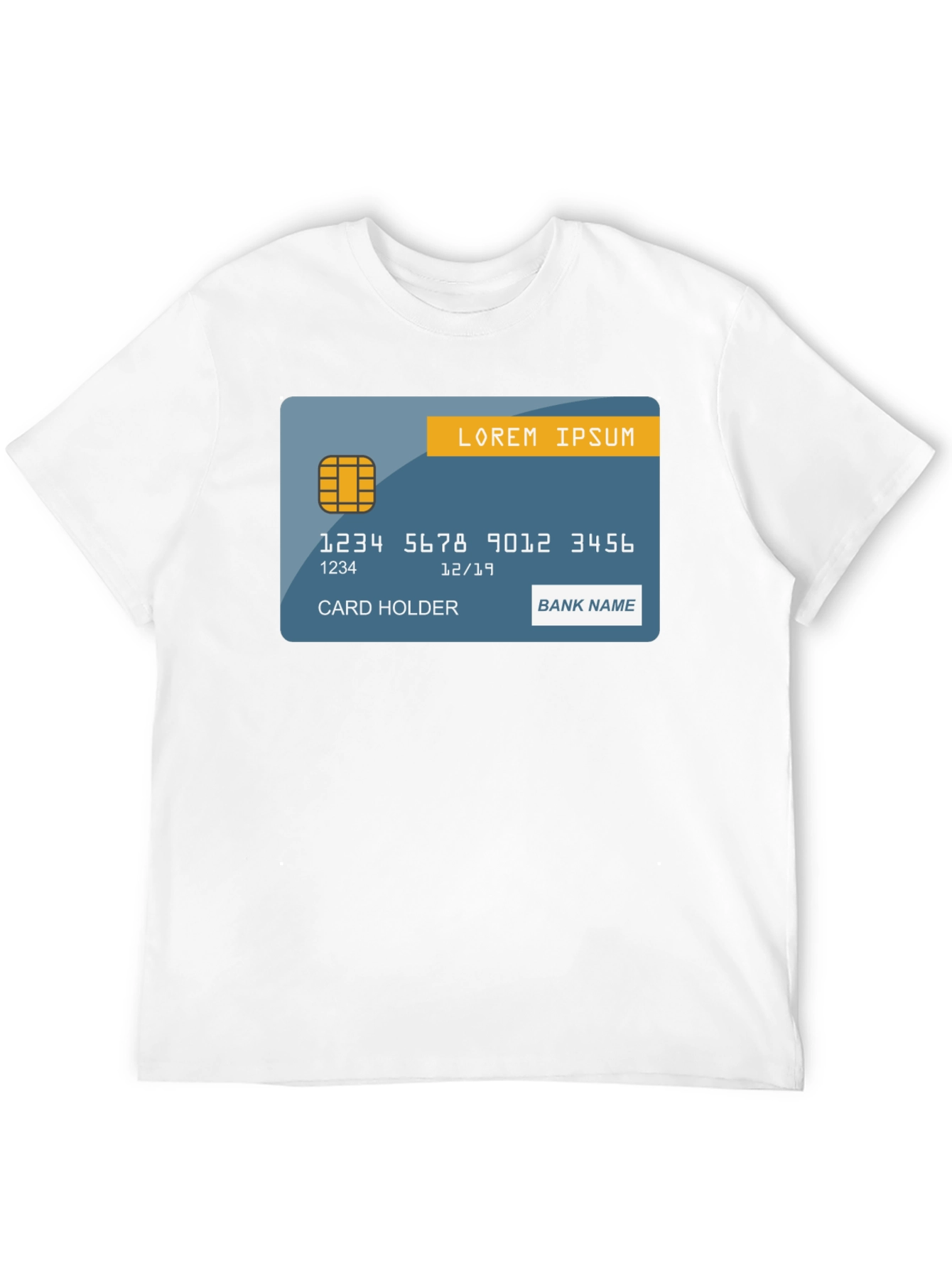 Black Credit Card T-Shirt - Black Graphic Tee view 12
