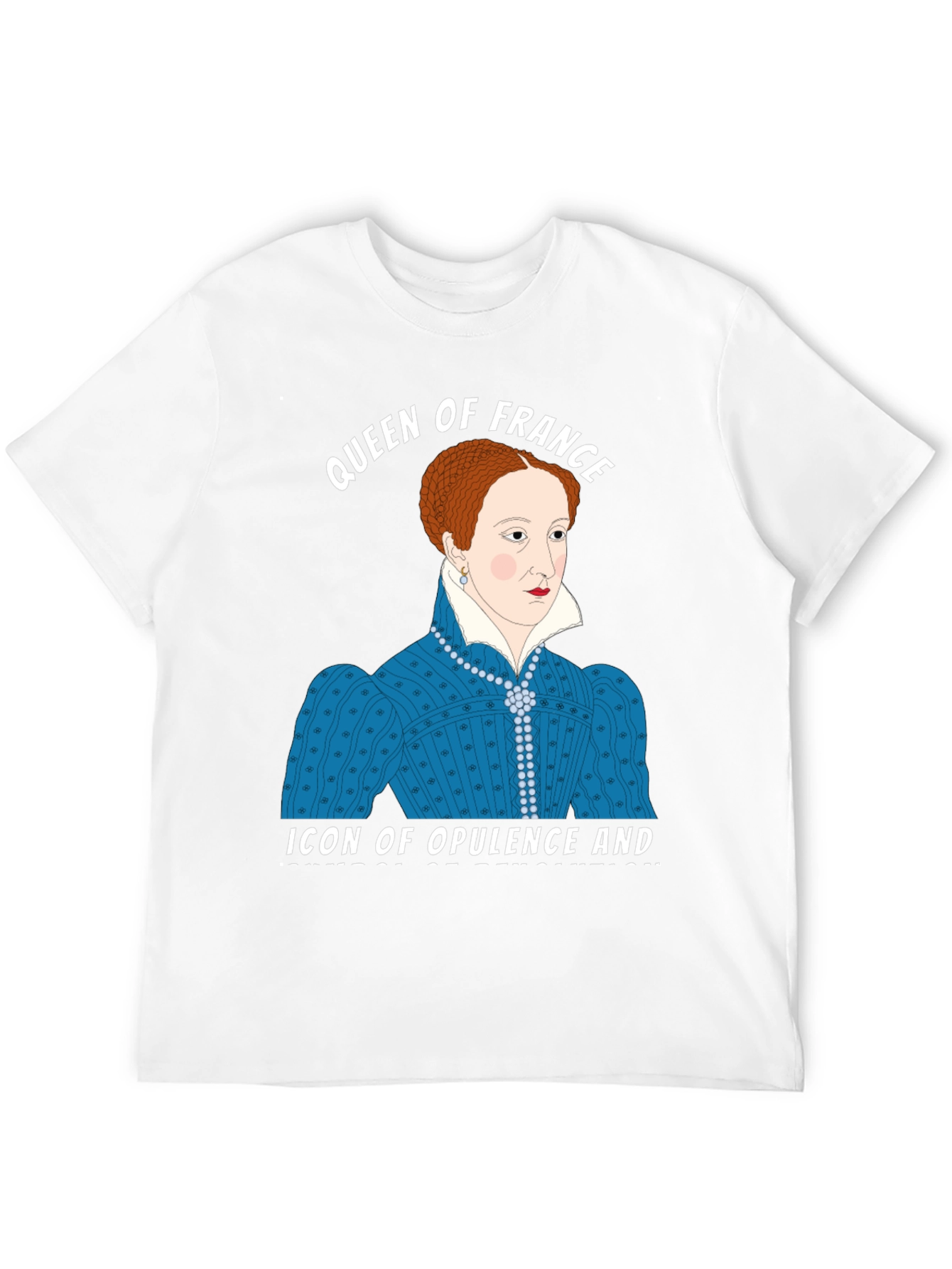 Black Queen of France Graphic T-Shirt view 12