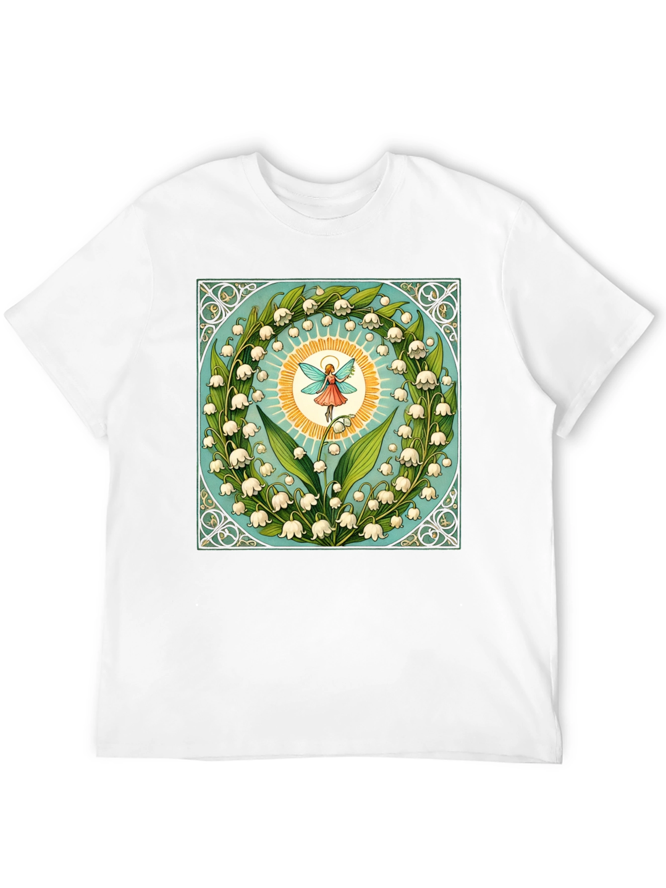 Black Lily of the Valley Fairy Graphic Tee view 12