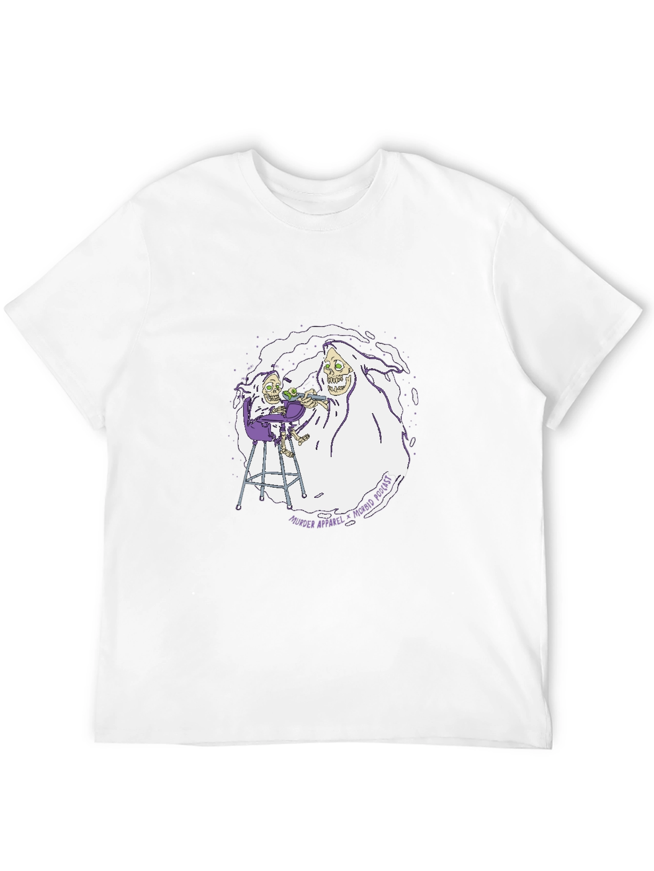 Black Morbidly Poetic Black Graphic T-Shirt view 12