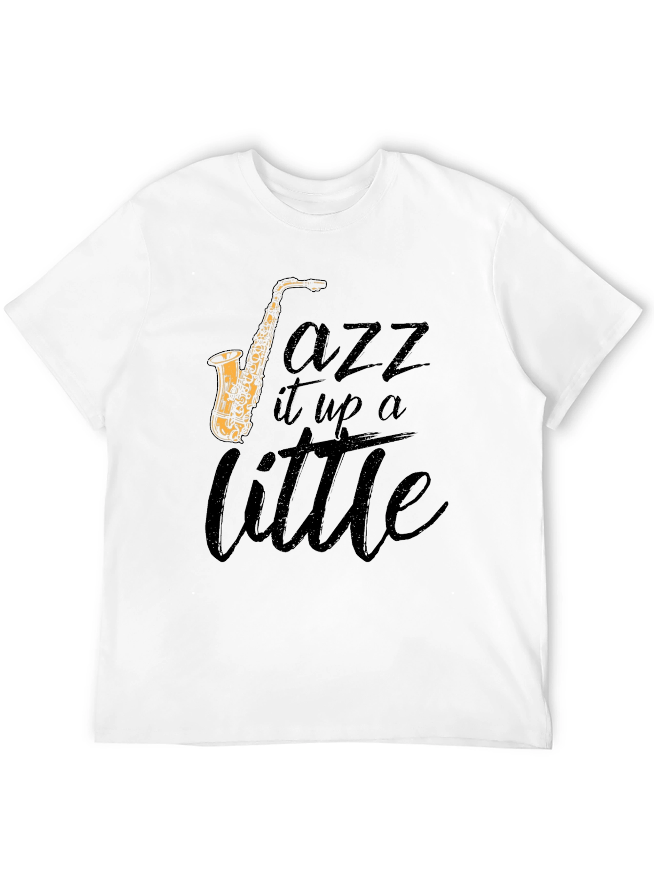 Black Jazz It Up Tee - Saxophone Graphic T-Shirt view 12