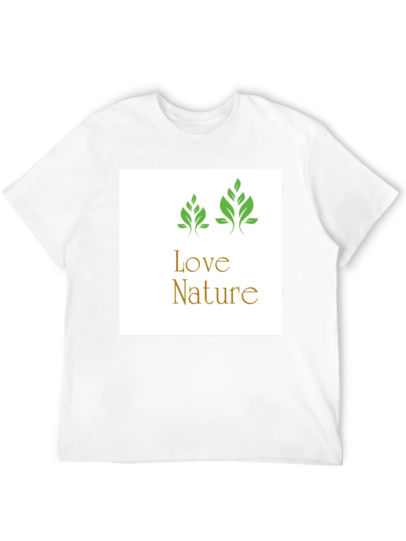 Black Love Nature Graphic Tee - Black Cotton T-Shirt view 12