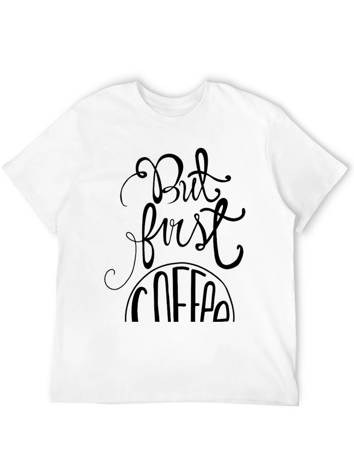 Black But First Coffee Graphic Tee - Black Unisex view 12