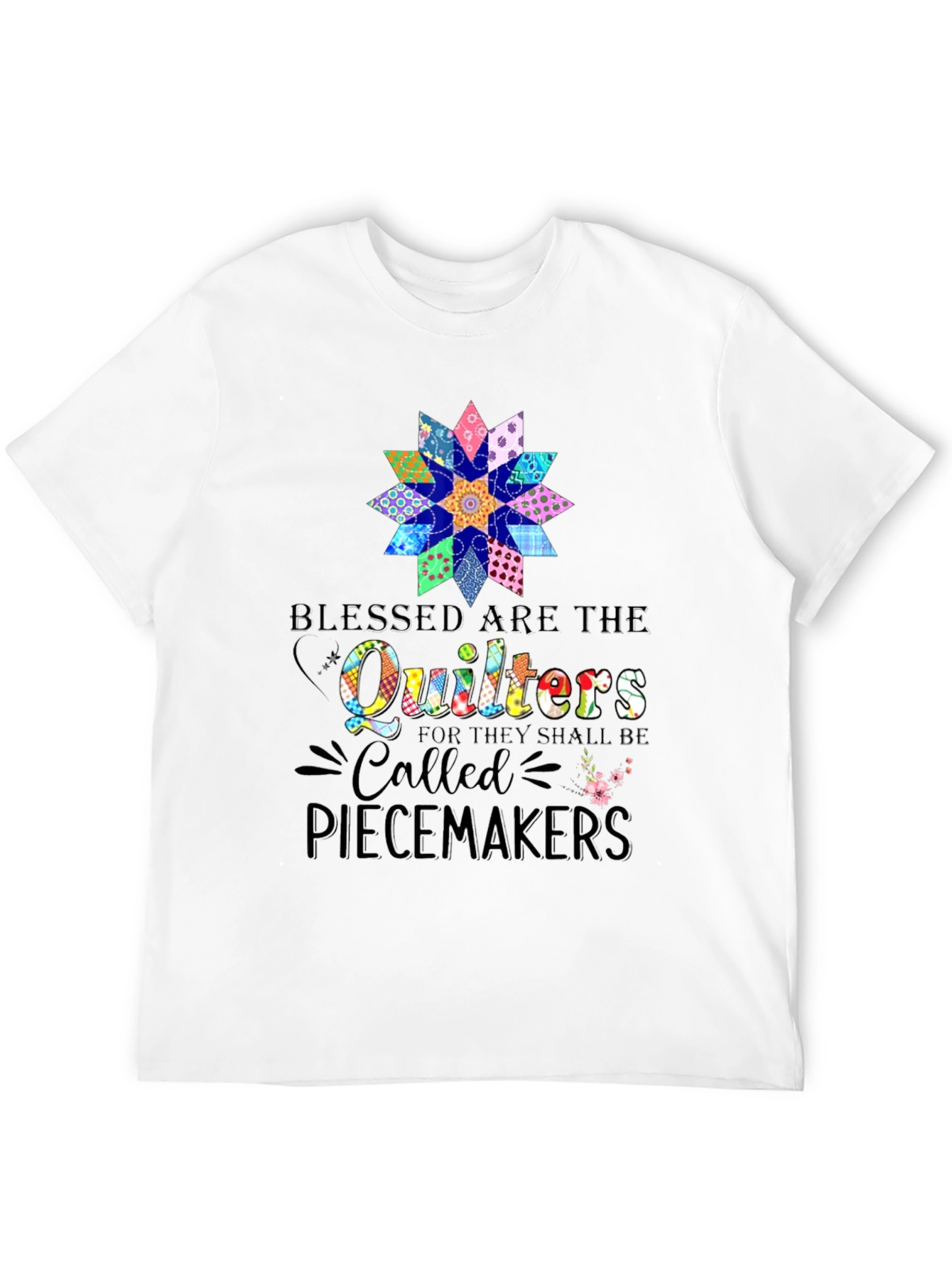 Black Quilters Piecemakers Black Graphic T-Shirt view 12
