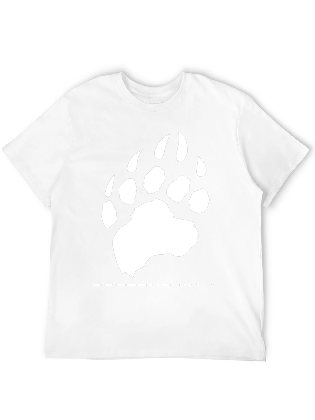 Black Pretend I'm a Bear Graphic Tee - Black view 12