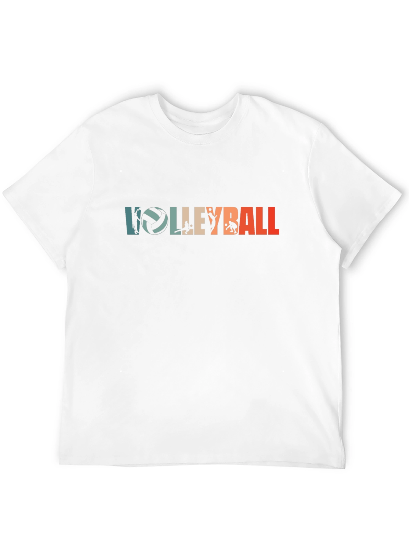 Black Volleyball Graphic Tee - Retro Style Black T-Shirt view 12