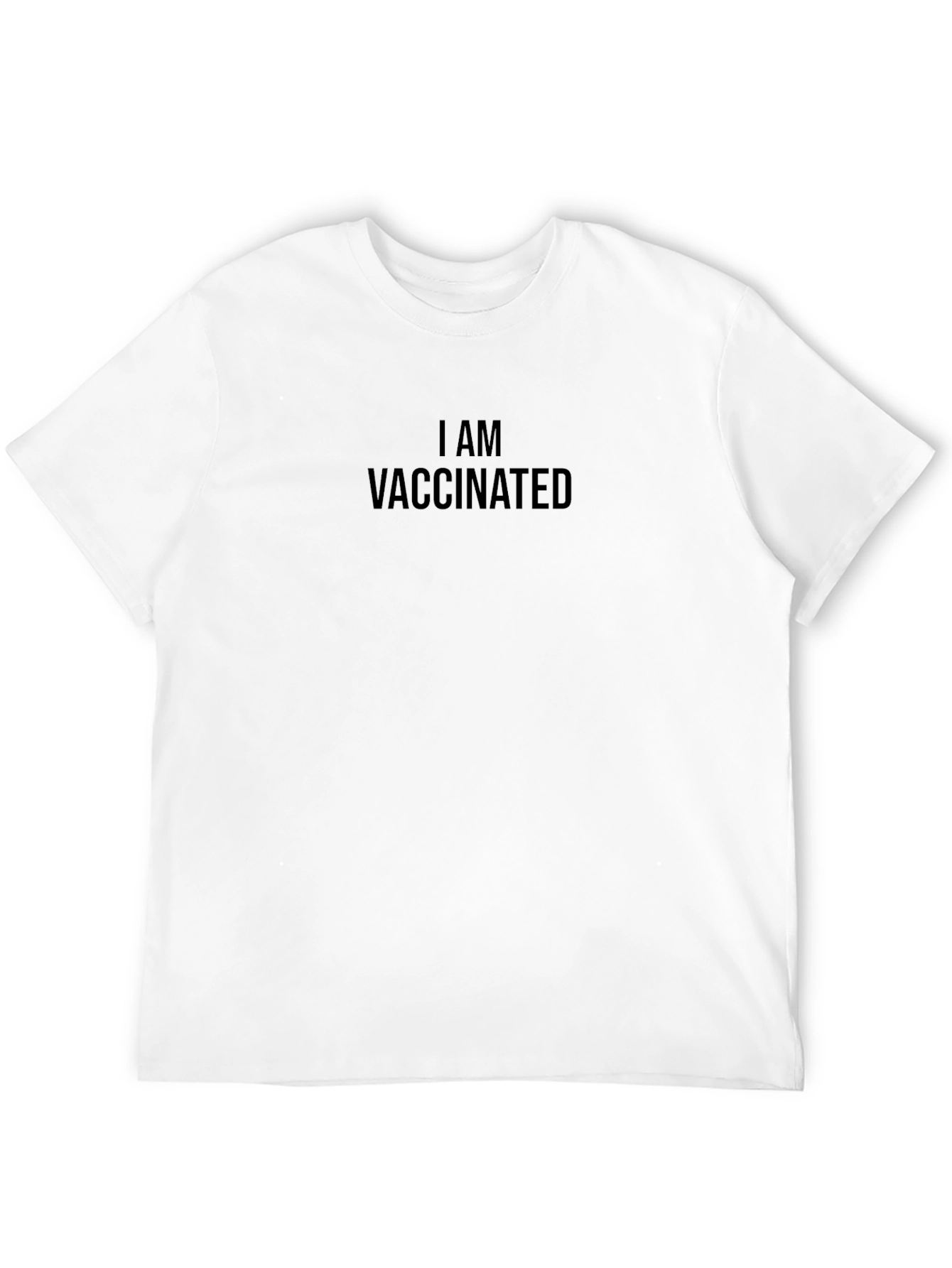 Black I AM VACCINATED Black Tee view 12