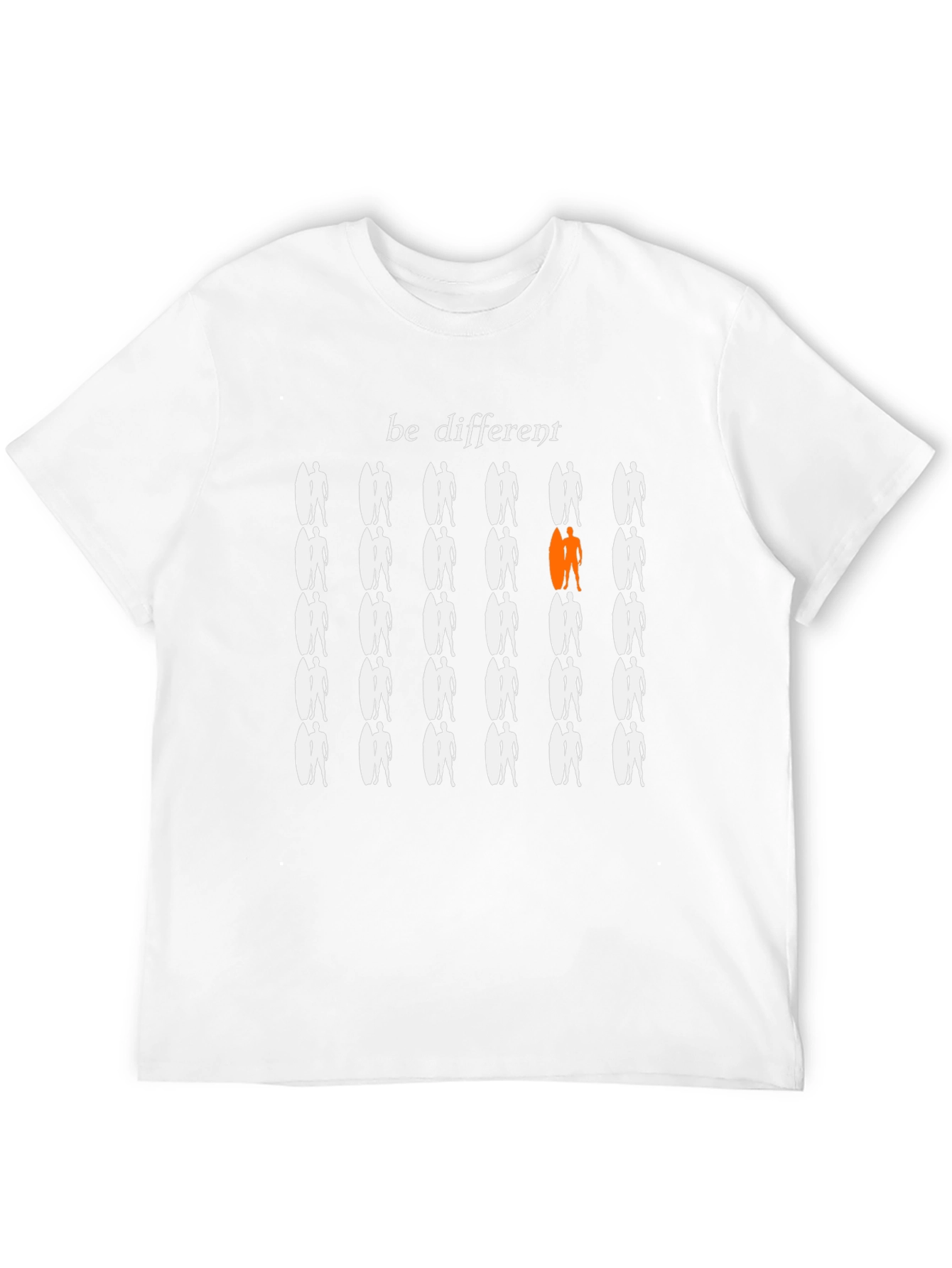 Black Be Different Graphic T-Shirt - Stand Out From The Crowd view 12