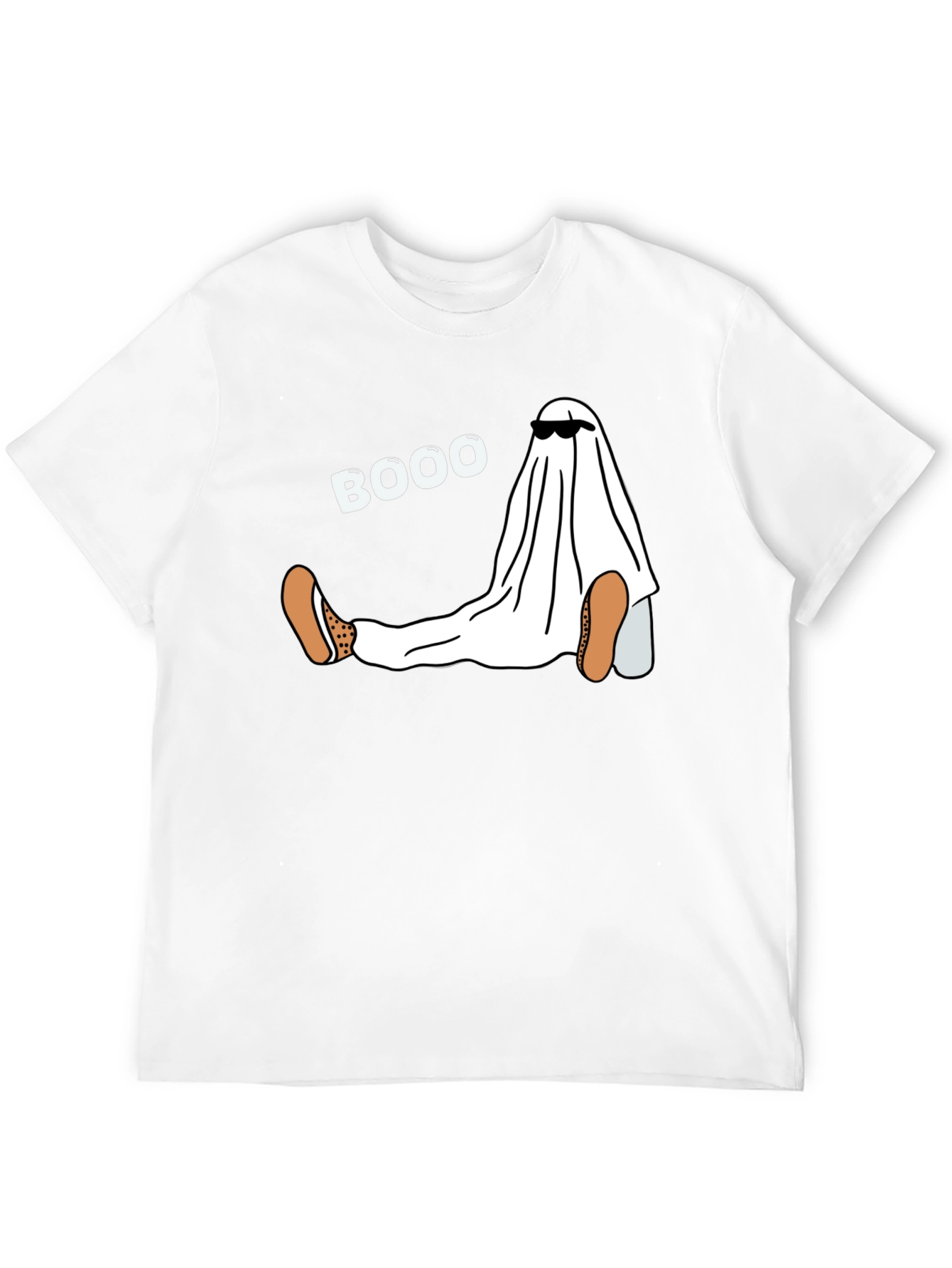 Black Funny Halloween Ghost Boo T-Shirt view 12