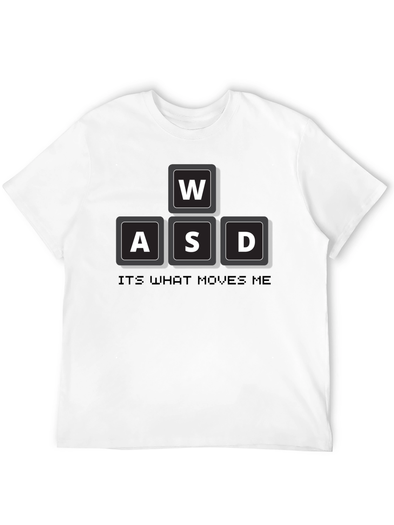 Black Gamer WASD T-Shirt - It's What Moves Me view 12