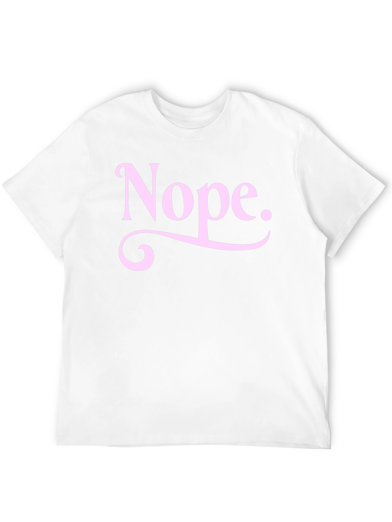 Black Nope Graphic Tee - Unisex Black Cotton T-Shirt view 12