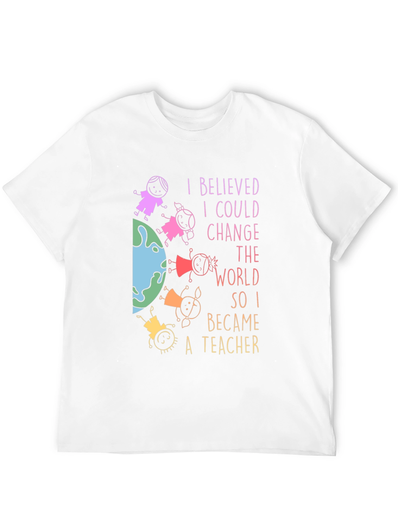 Black Teacher T-Shirt: Change the World view 12