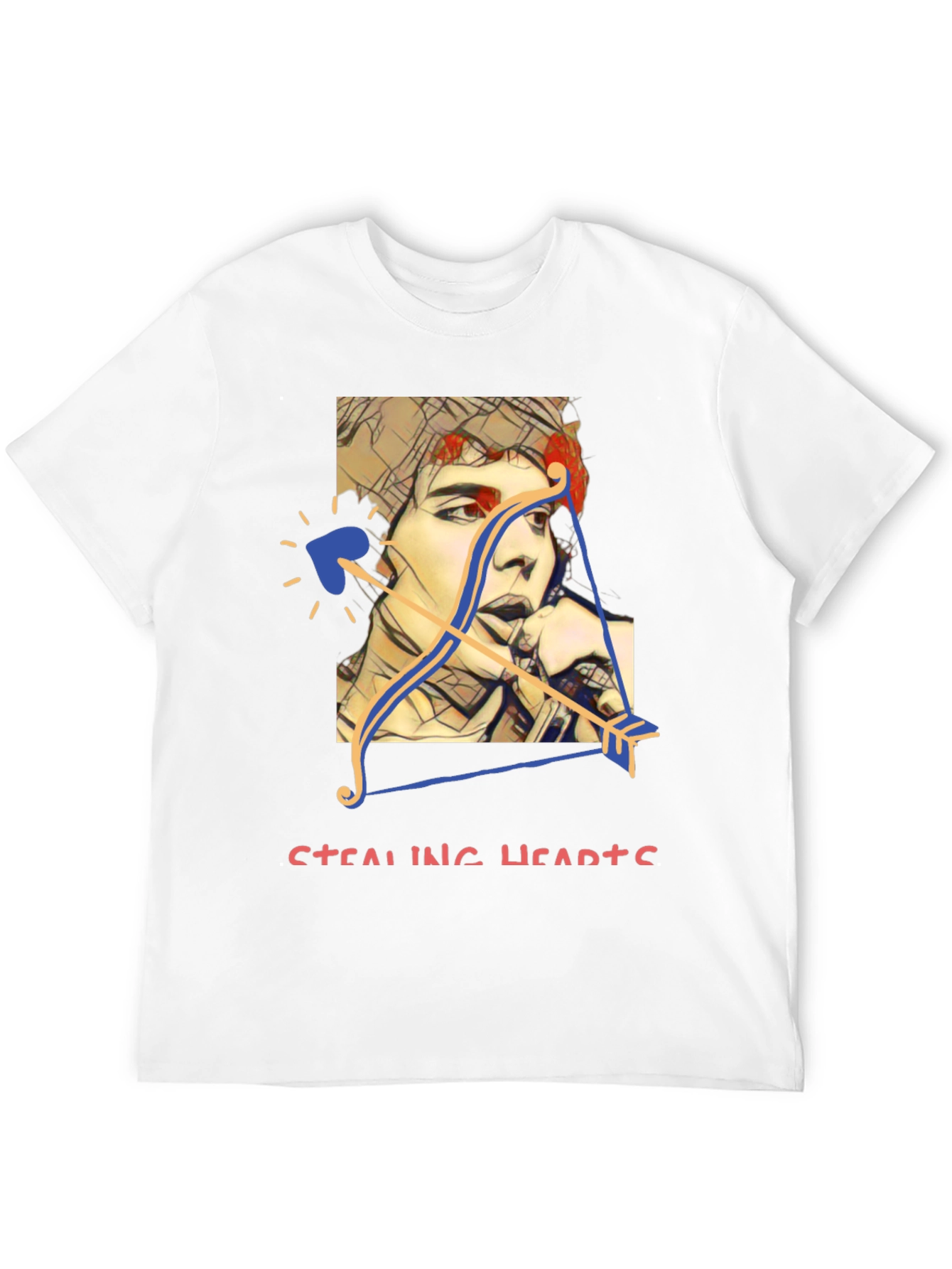 Black Stealing Hearts Graphic Tee view 12