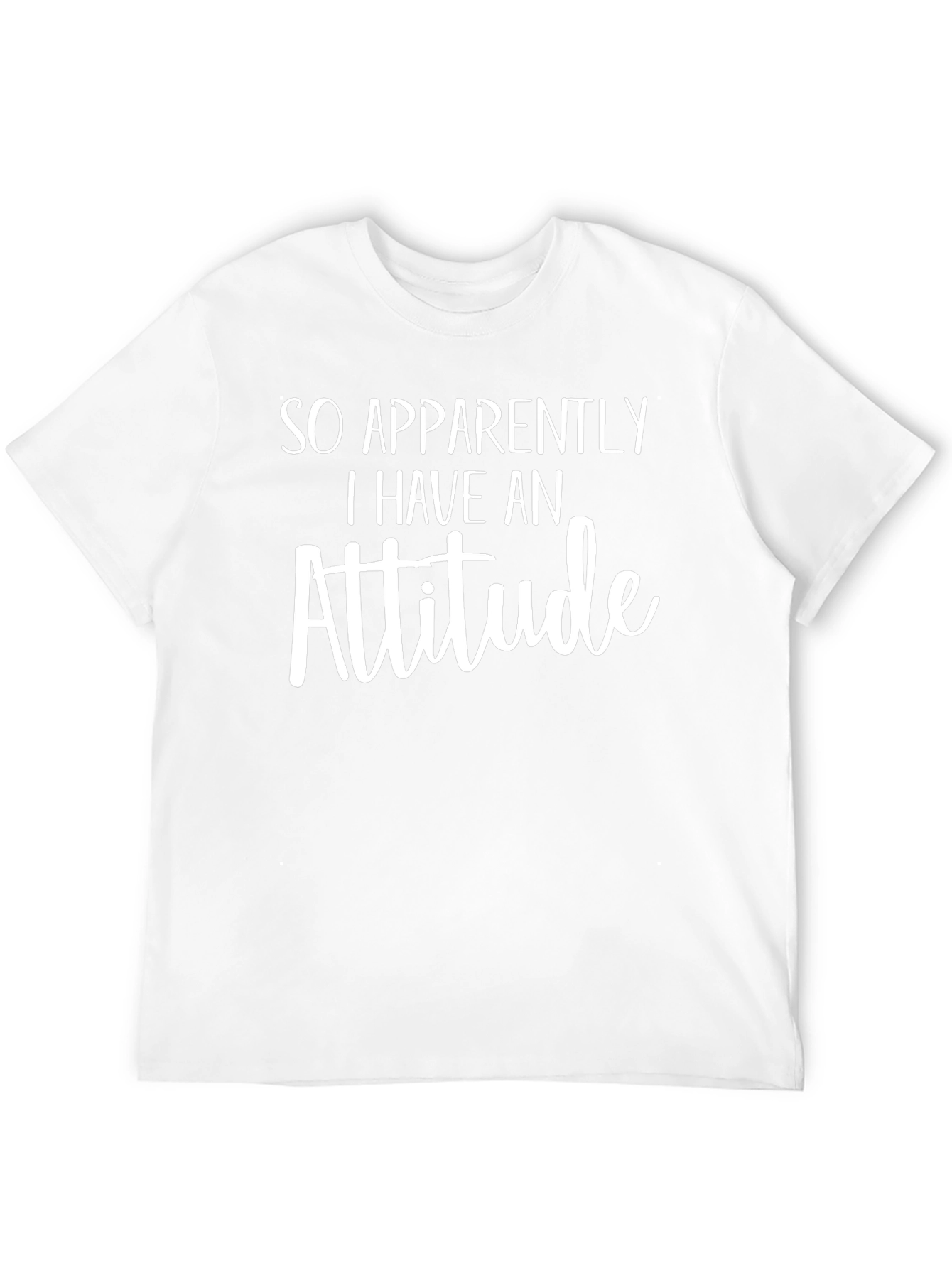 Black Funny Attitude T-Shirt - So Apparently I Have An Attitude view 12