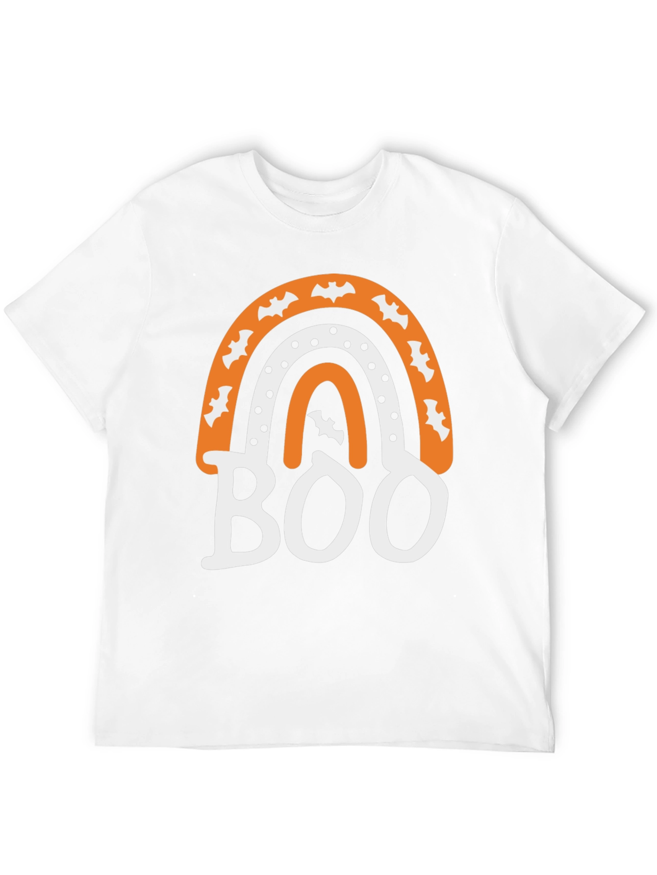 Black Halloween Boo Rainbow T-Shirt view 12