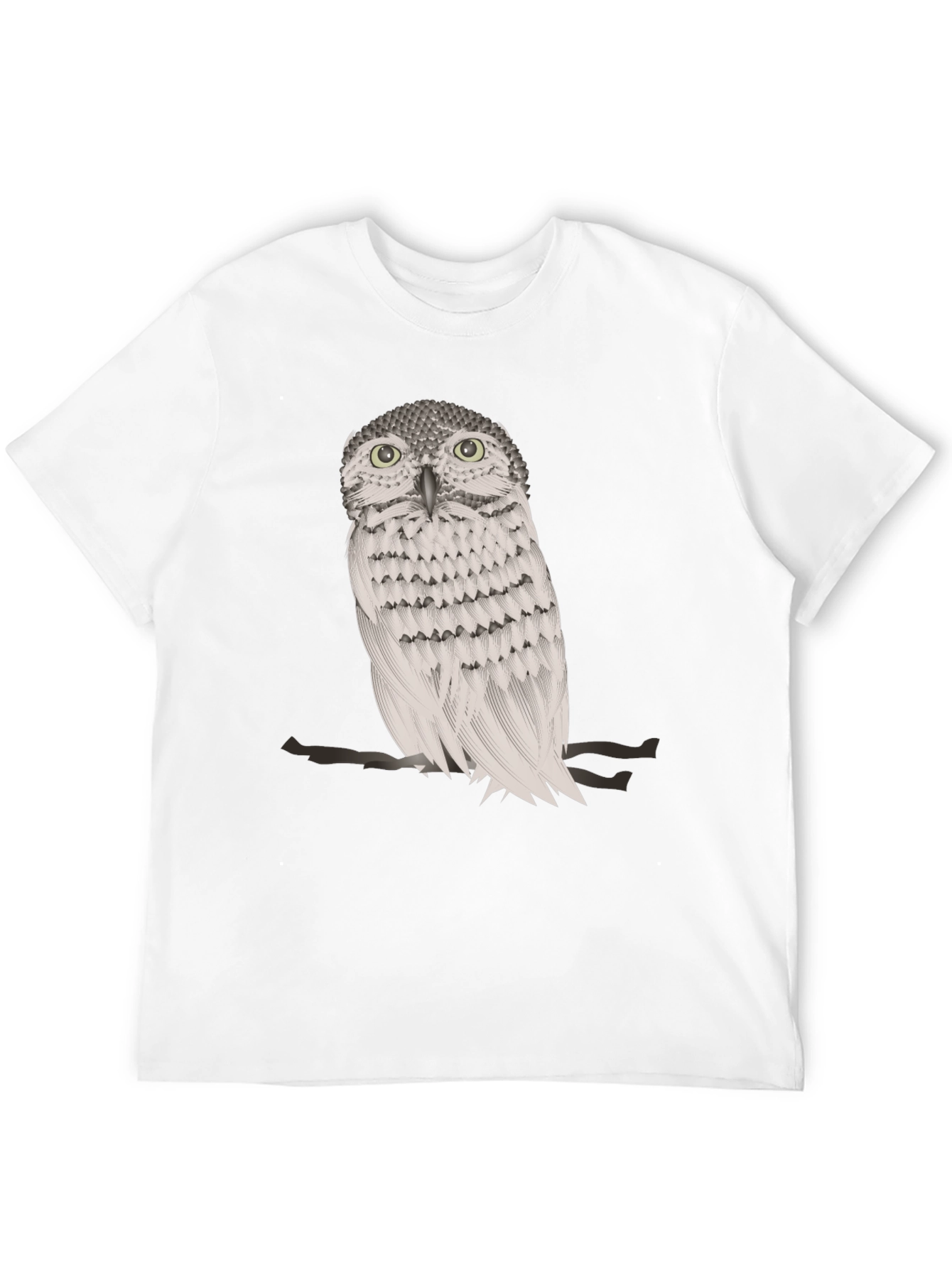 Black Owl Graphic Print Crew Neck T-Shirt view 12