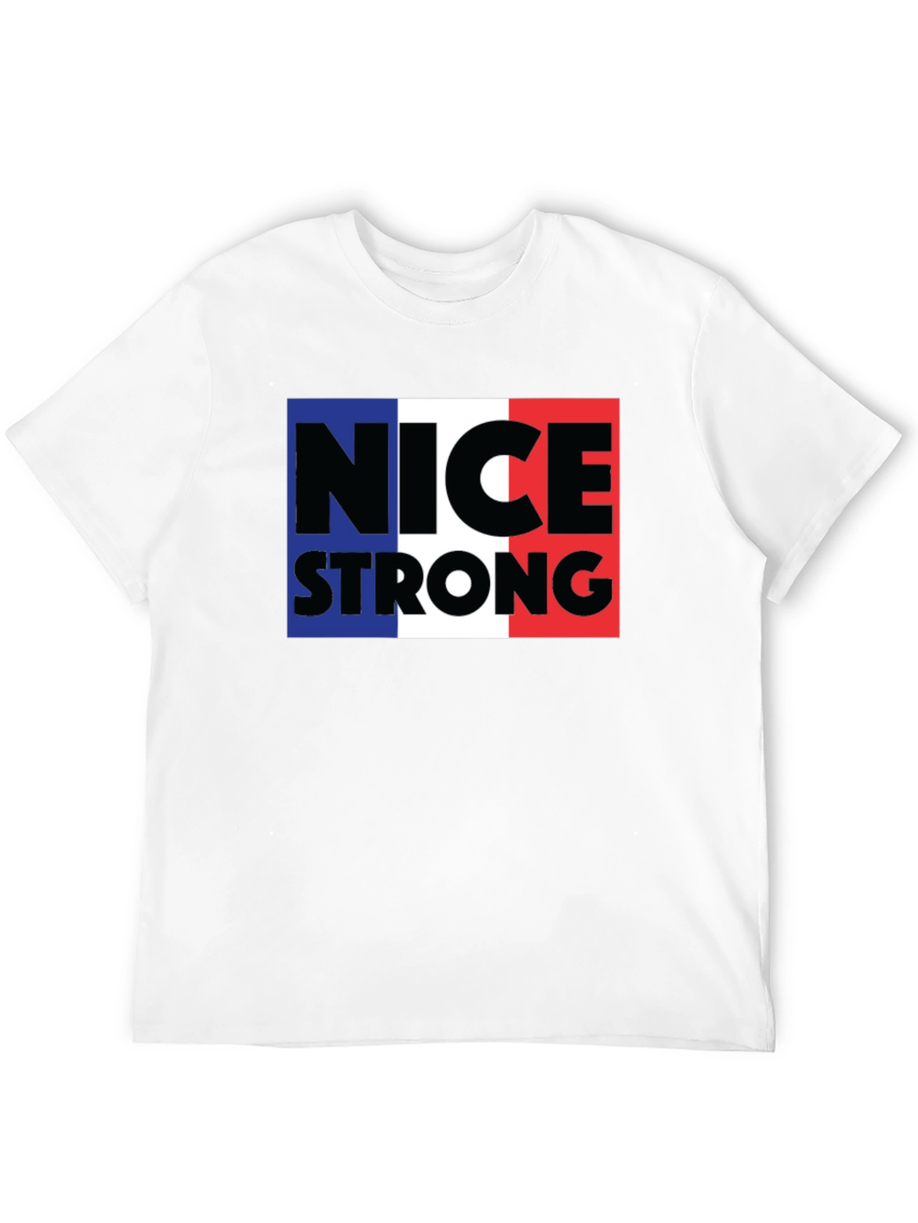 Black Nice Strong T-Shirt France Colors view 12
