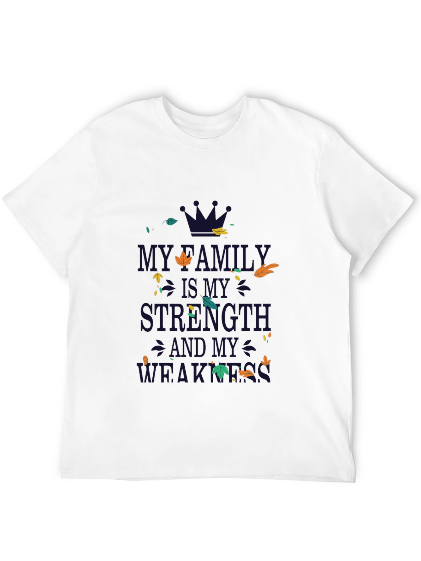 Black Family Strength & Weakness Graphic Tee - Black view 12