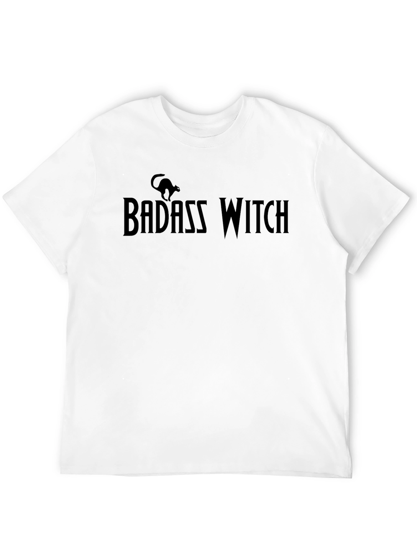 Black Badass Witch Graphic T-Shirt - Black view 12
