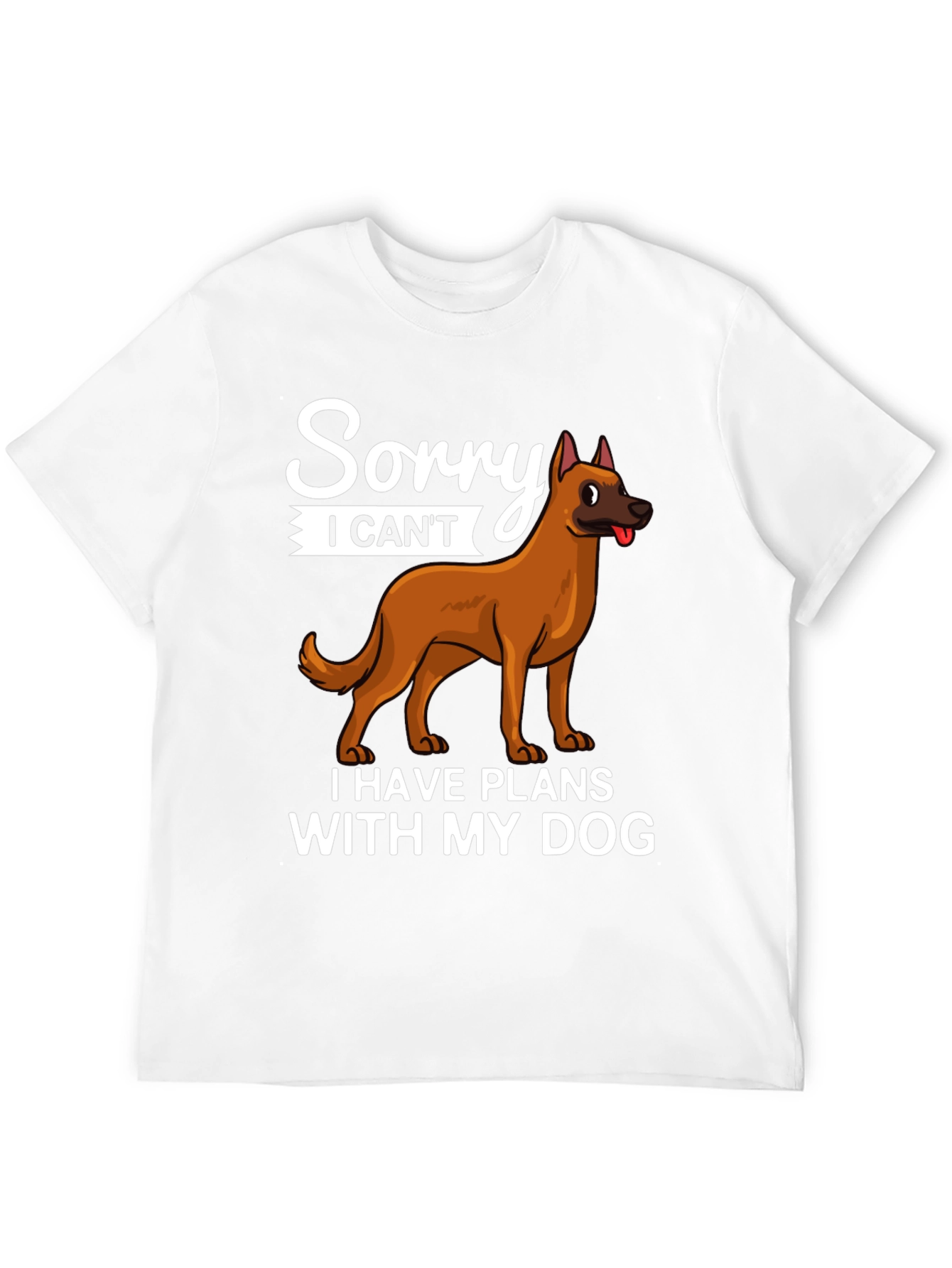 Black Sorry I Can't Dog T-Shirt view 12