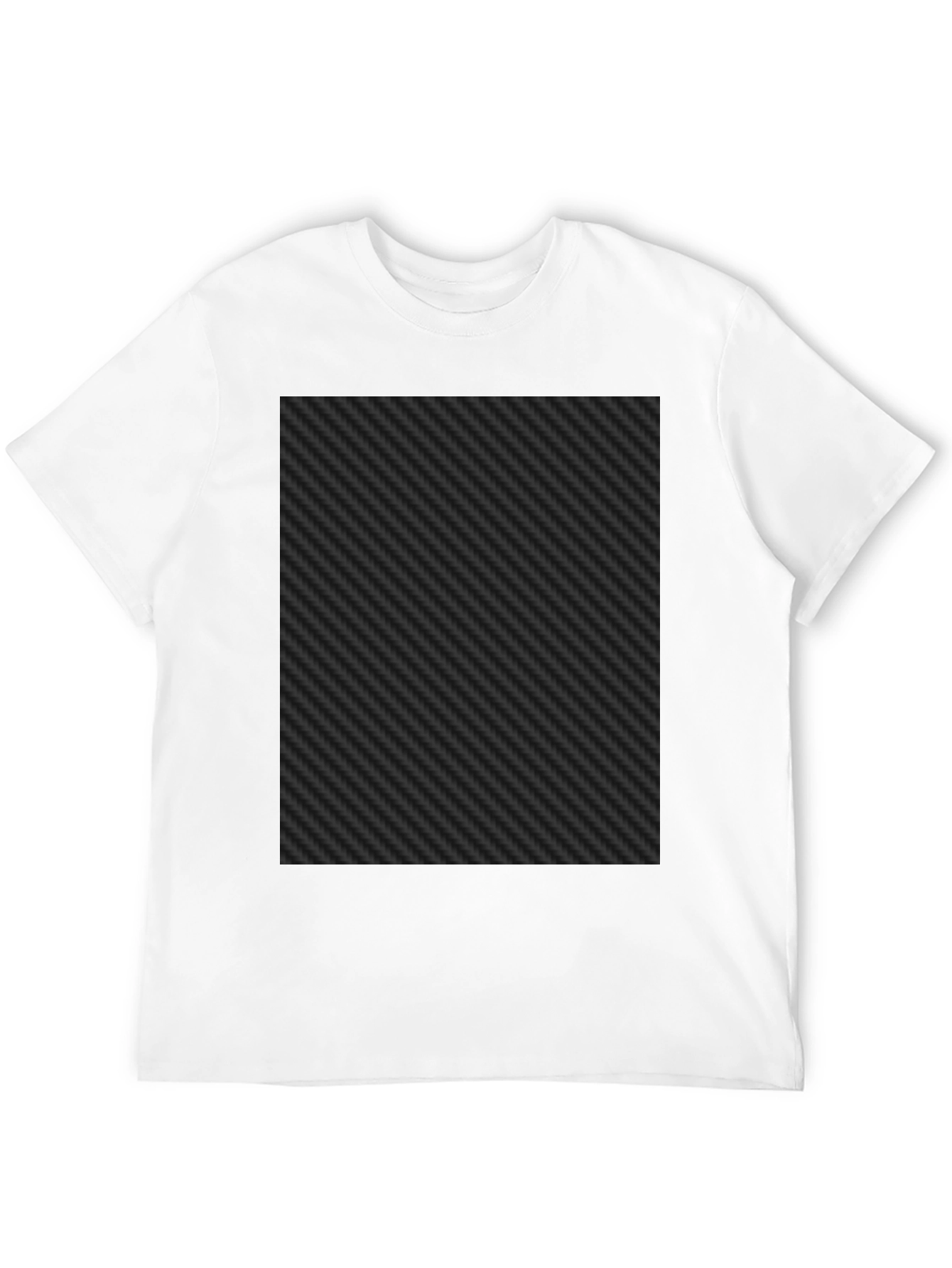 Black Black Carbon Fiber Patterned Tee Shirt view 12