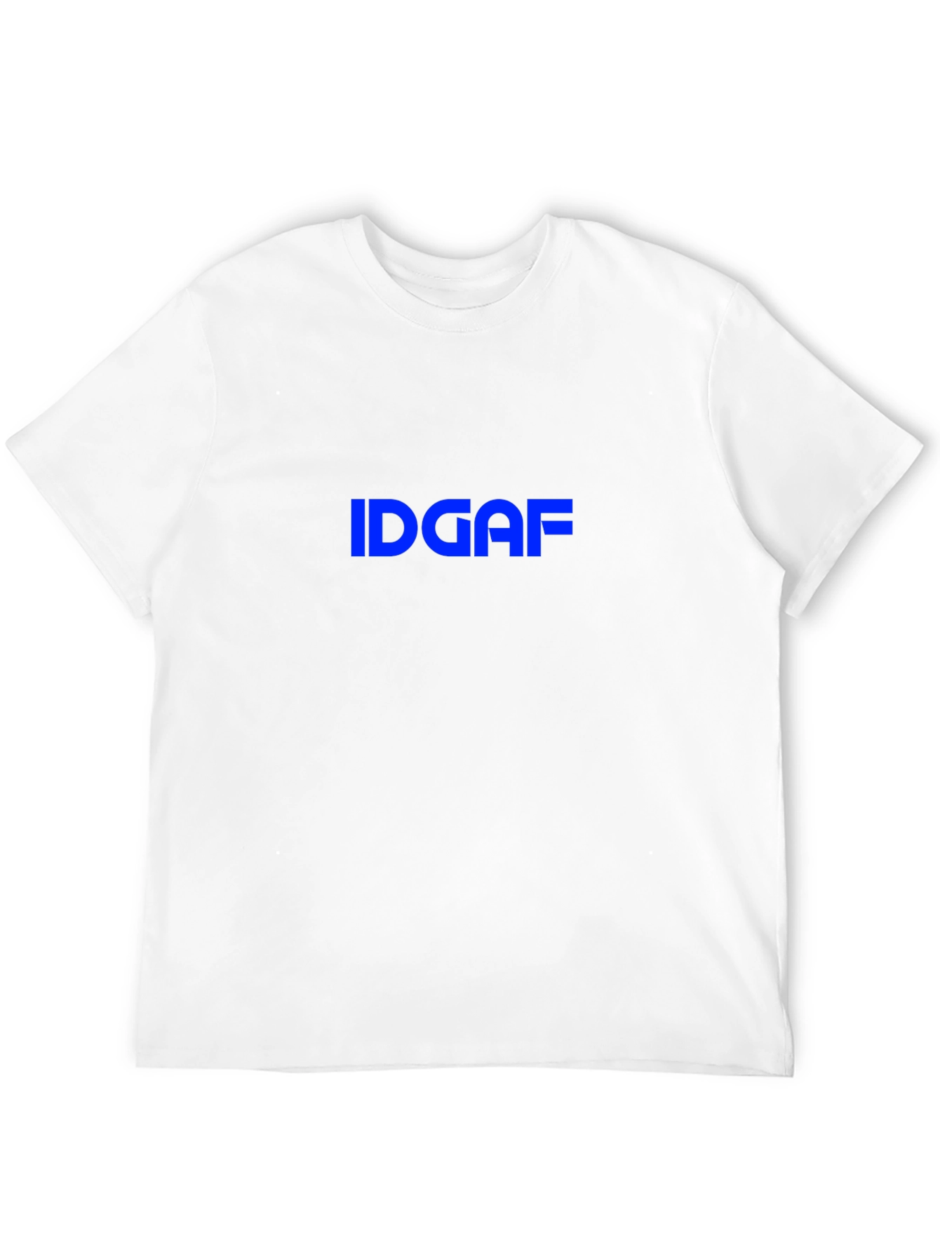 Black IDGAF Graphic Tee - Black Crew Neck T-Shirt view 12