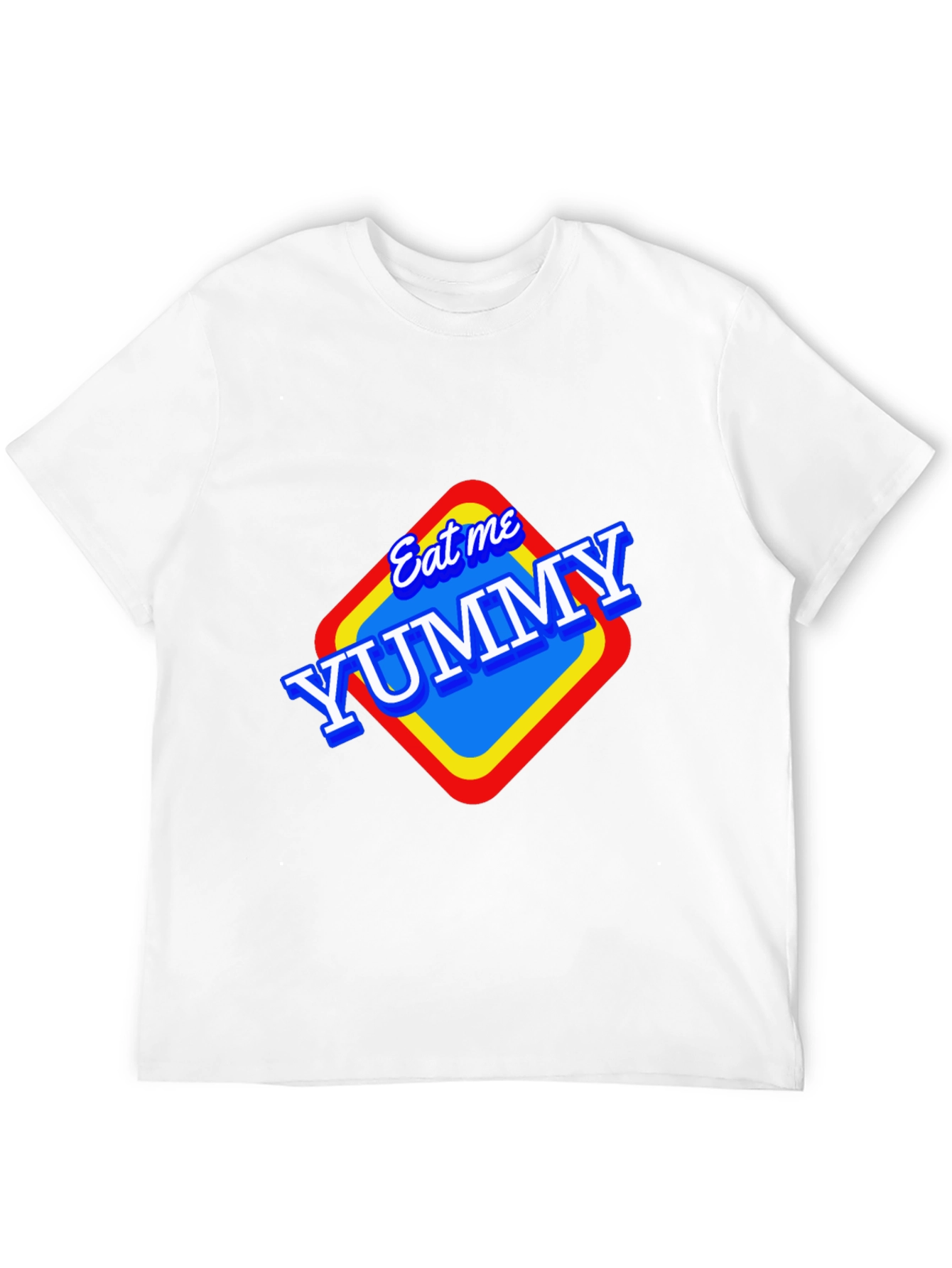 Black Eat Me Yummy Graphic Tee - Black Unisex T-Shirt view 12