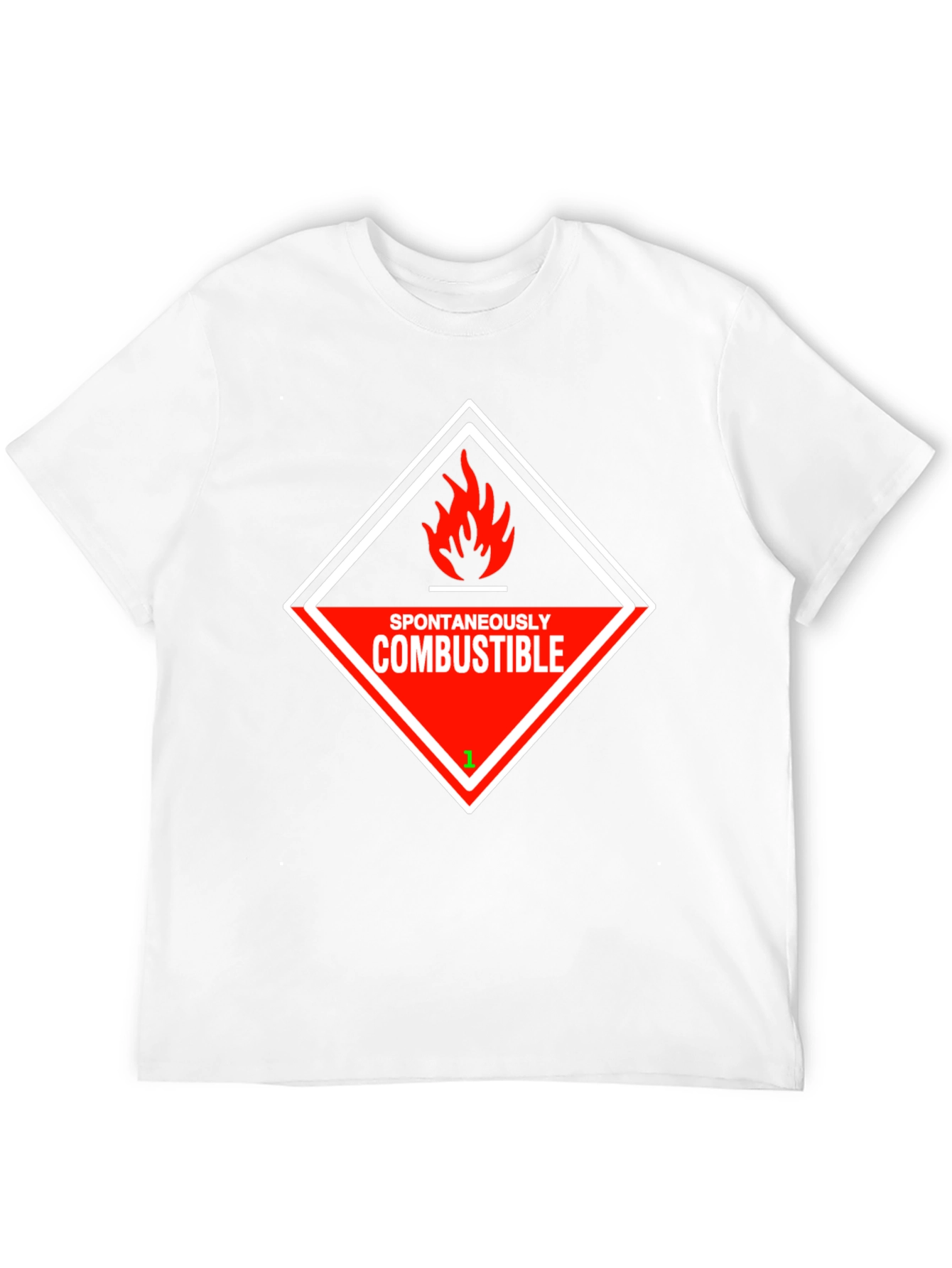 Black Spontaneously Combustible Graphic T-Shirt view 12