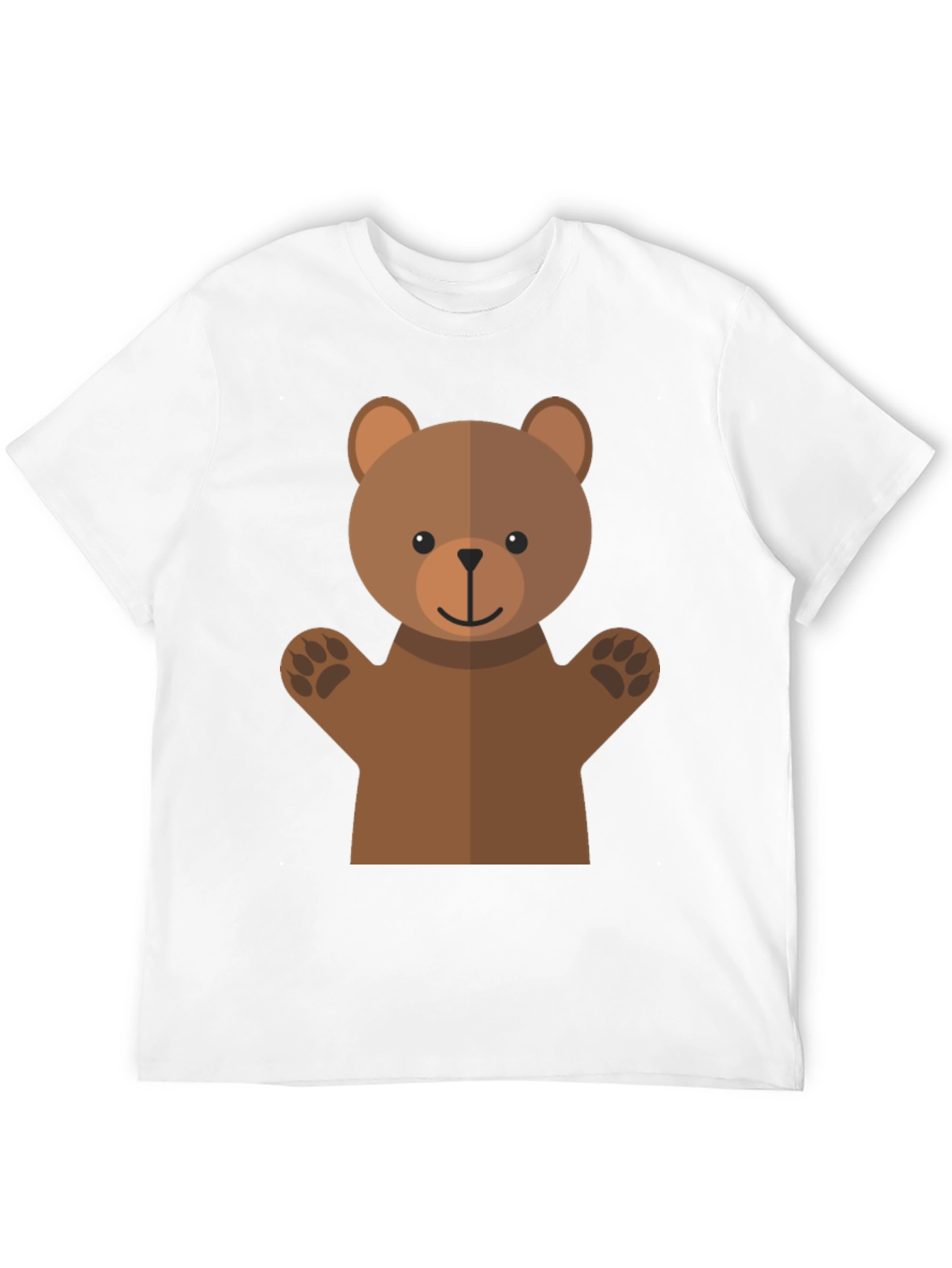 Black Cute Bear Graphic Tee - Black T-Shirt view 12