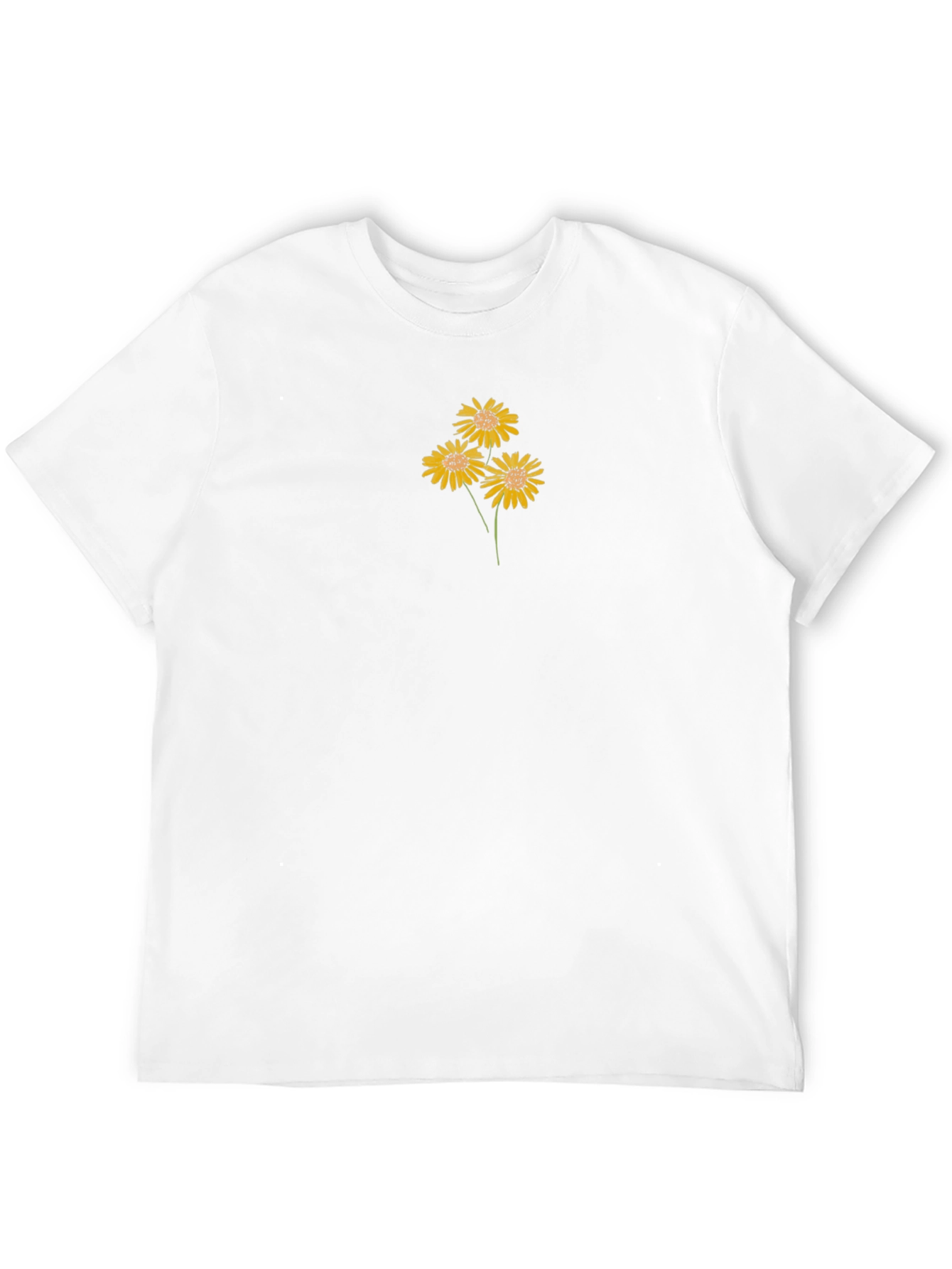 Black Black T-Shirt with Floral Design view 12